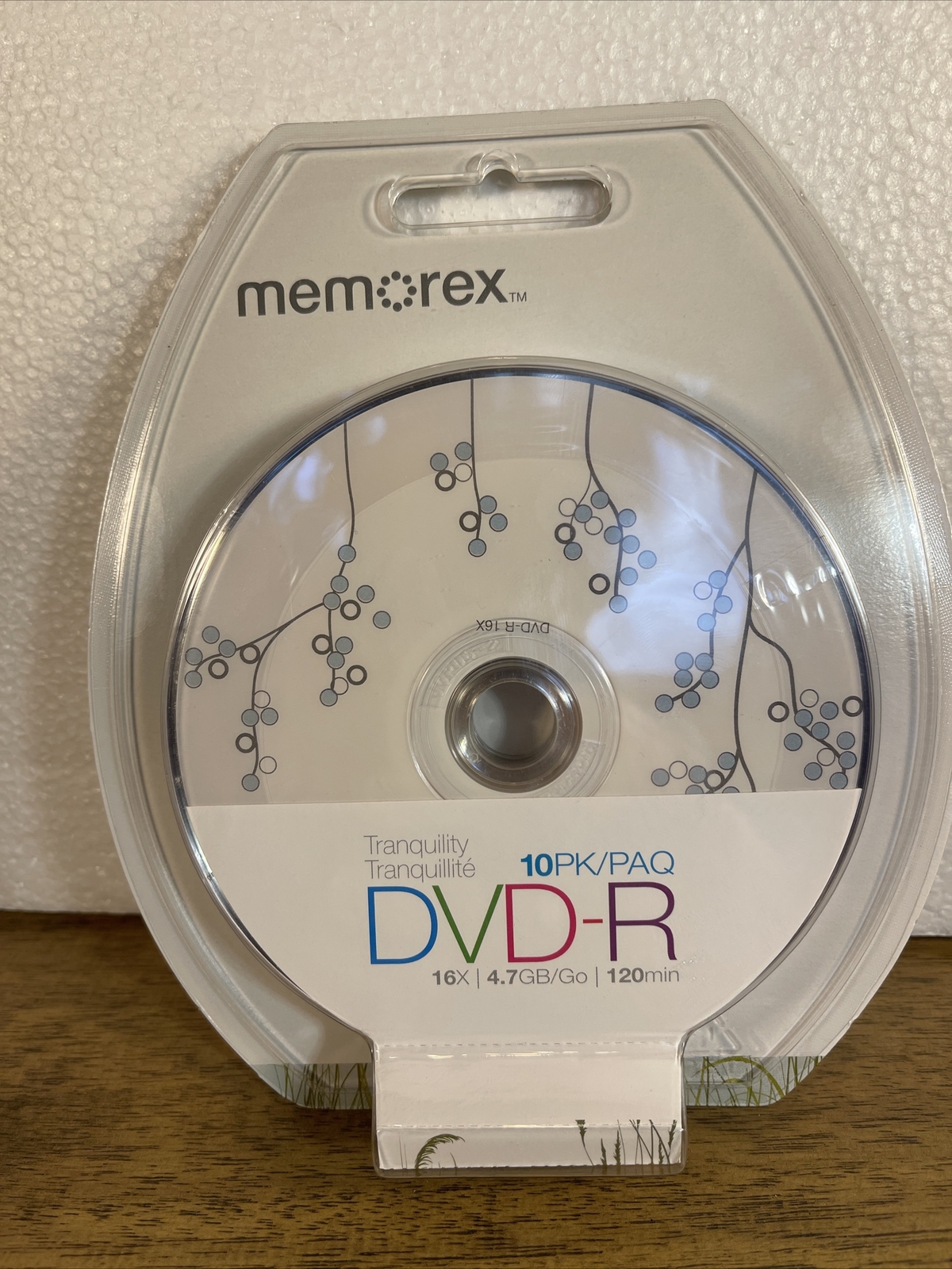 Memorex Tranquility 10 Pack DVD-R 16X 4.7 Gb 120 Minute - NEW Factory Sealed