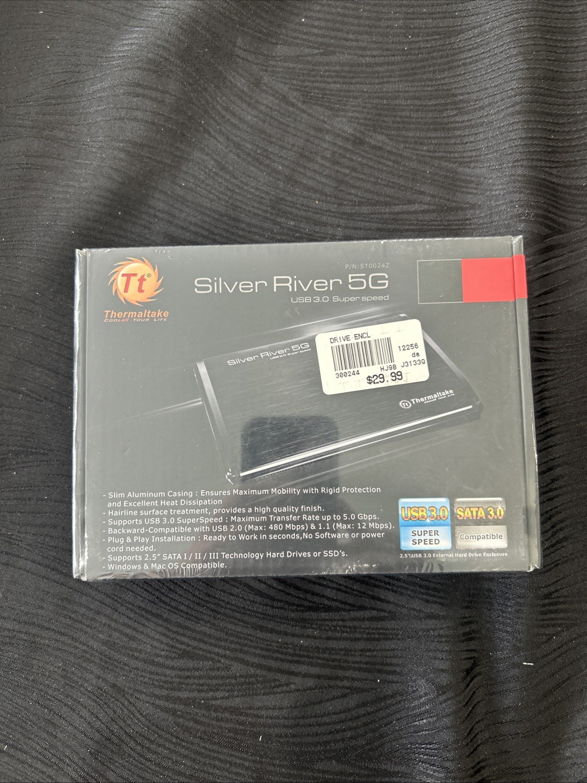 Thermaltake ST0024Z Silver River 5G 2.5in SATA HDD to USB3.0 External Enclosure