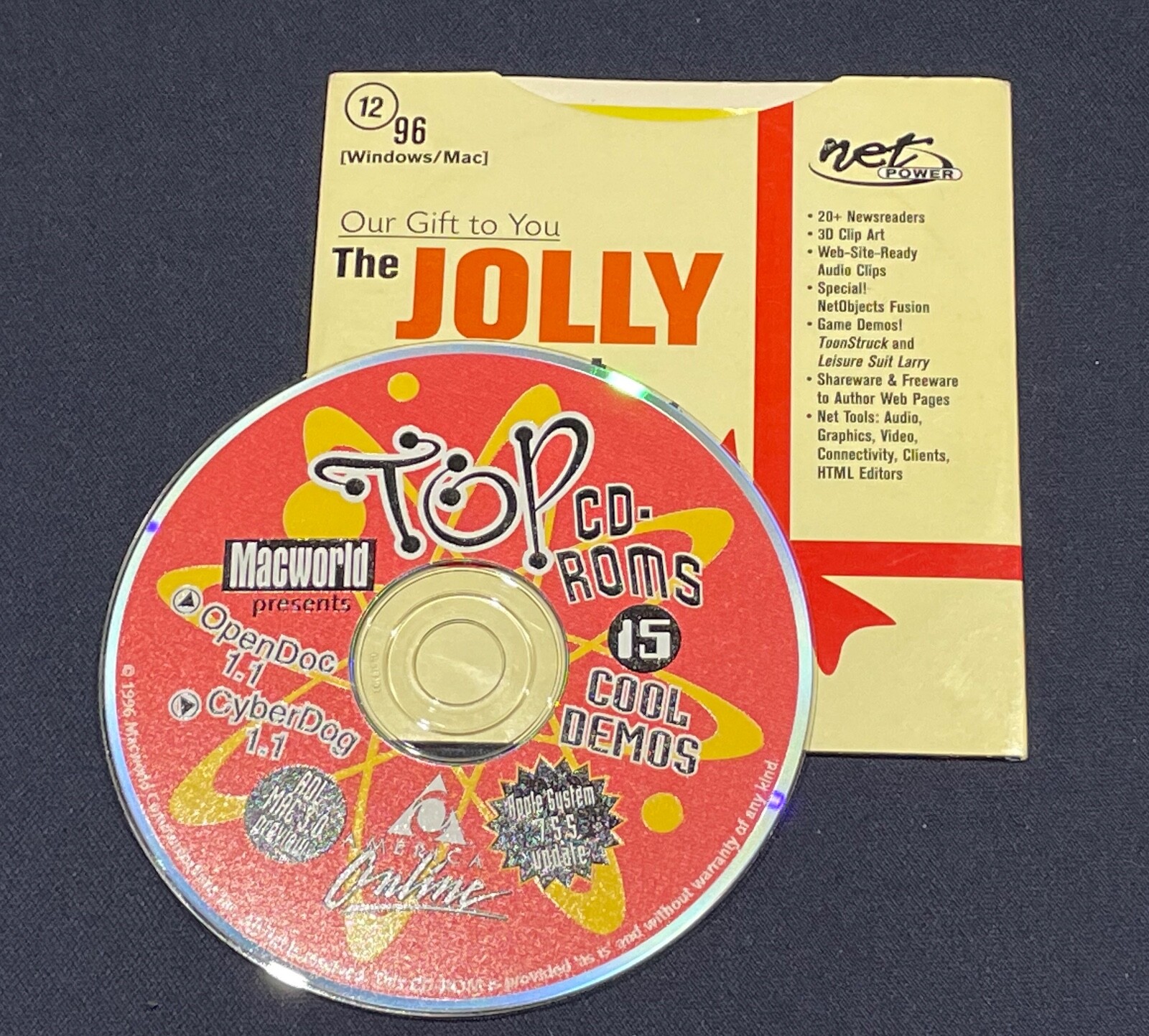 Macworld CD December 1996 Macworld Magazine Demo CD Vintage Apple Collectible 