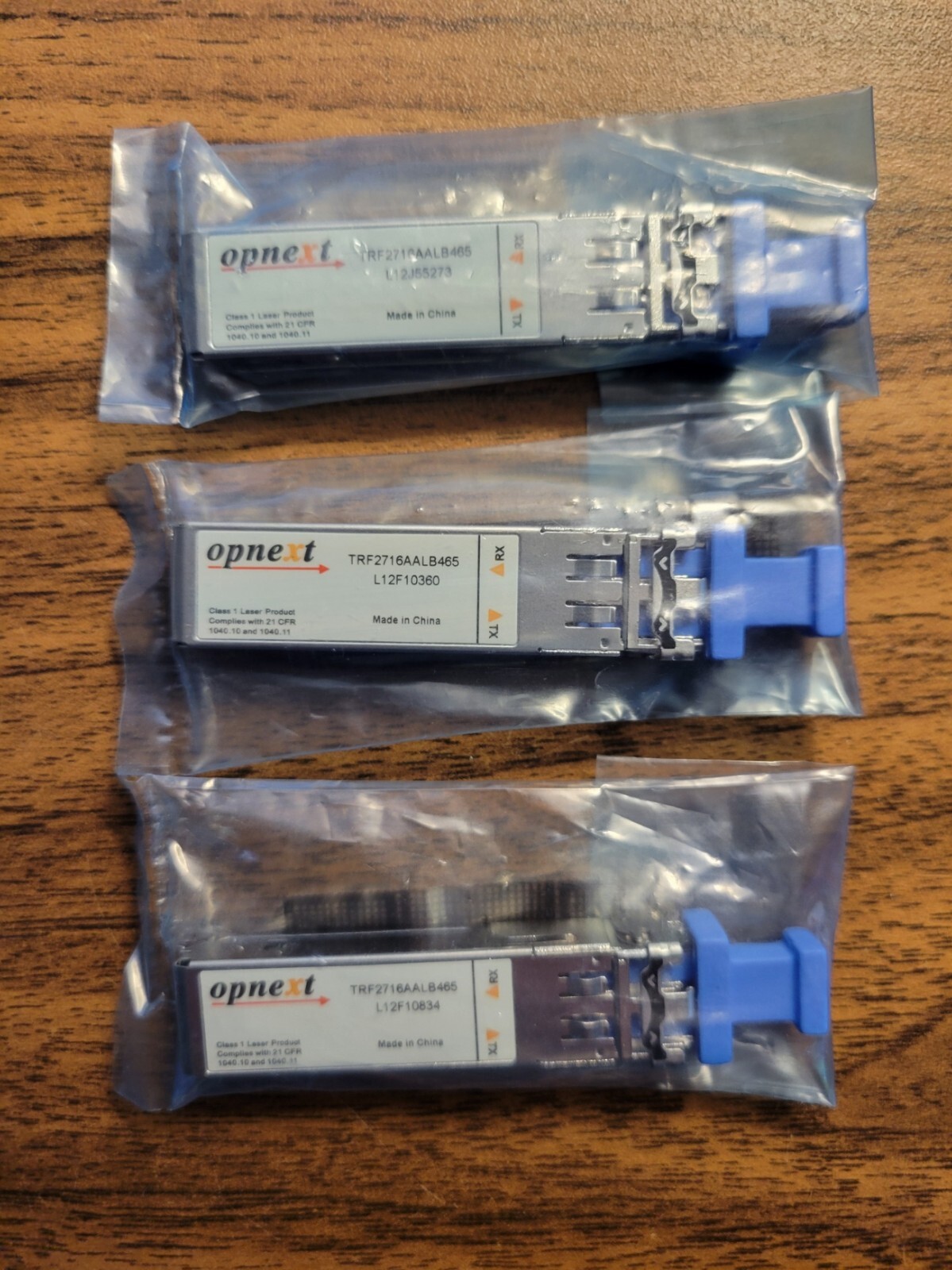 Juniper Compatible Opnext SFP 1000Base‑SX 850nm MMF DOM LC Transceiver (Qty 3)