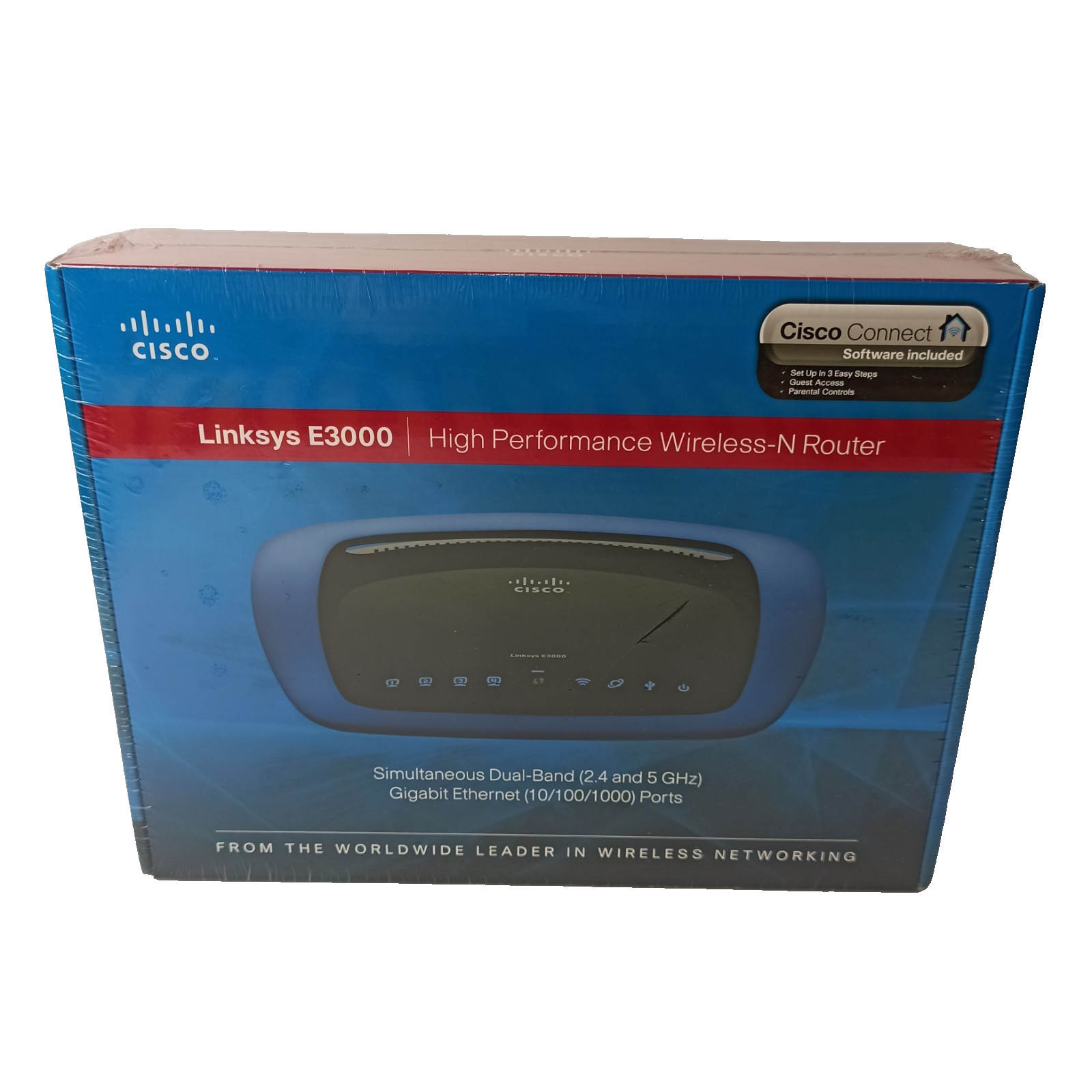 Cisco Linksys E3000-AU Dual Band 2.4GHz 5 Wireless-N Router Ethernet Brand New