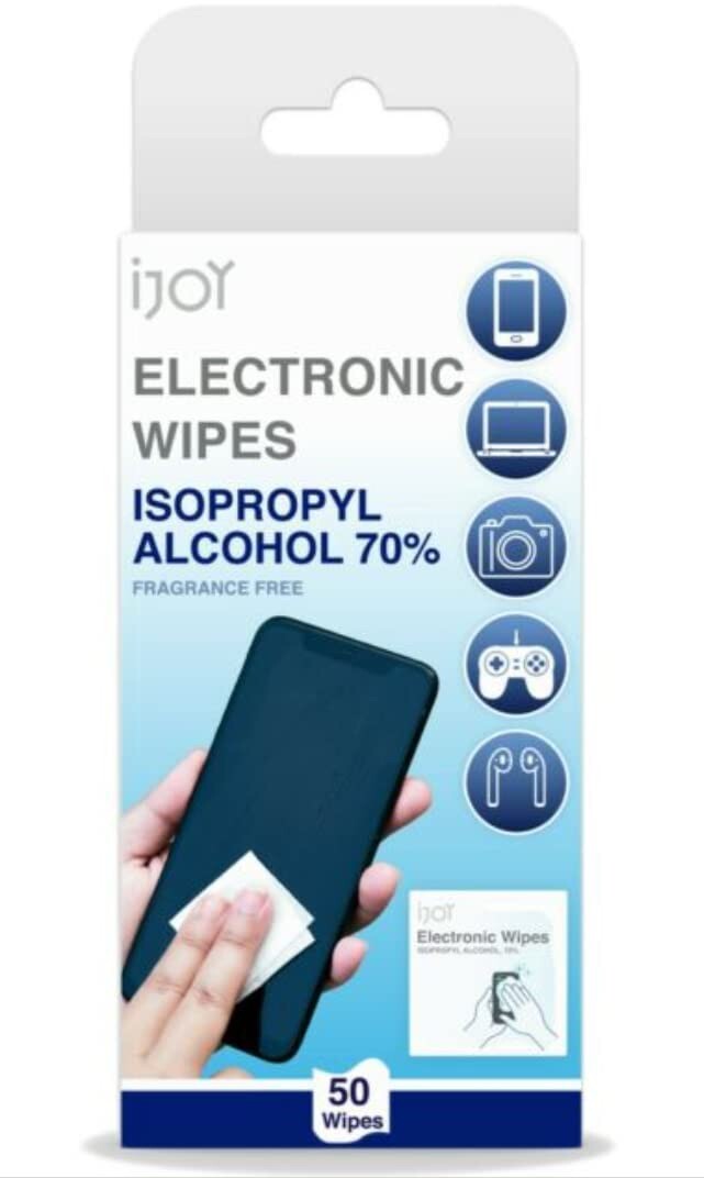iJOY Electronic Wipes, Lot of 1, 2 & 3 (50 wipes) Each, Isopropyl Alcohol 70%,