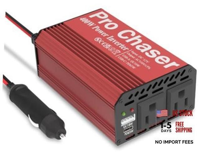 400W Power Inverters for Vehicles DC 12v to 110v AC Car Inverter