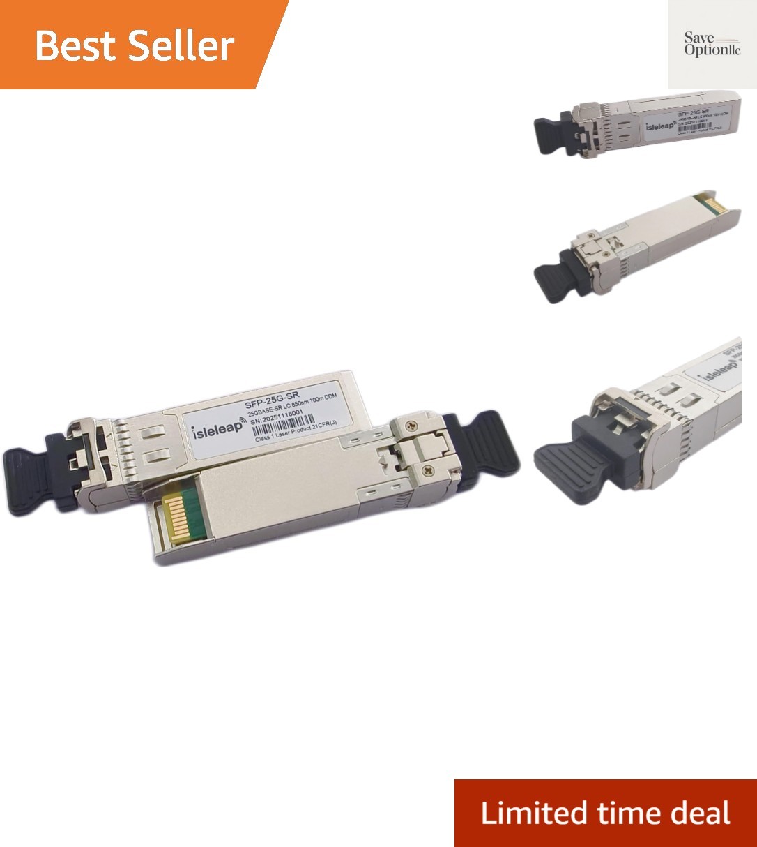 25G SFP28 SFP+ SR Transceiver, 25GBase-SR Duplex LC MMF Optical Module for Ci...