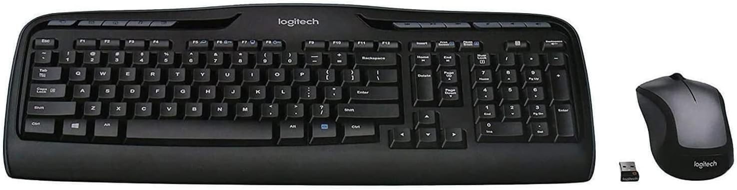 Logitech MK335 Wireless Desktop Keyboard and M310 Mouse Combo Receiver Batteries
