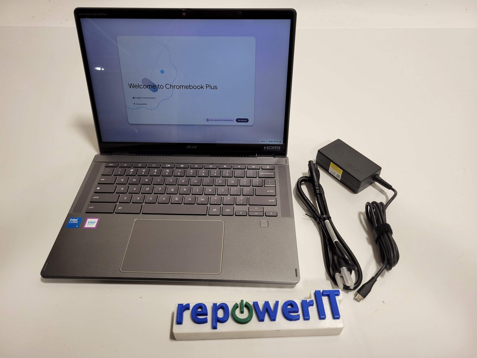 Acer Chromebook Plus Spin 514 N24Q4 2-in-1- Laptop Core 5 120U 1.4GHz 16GB 256GB