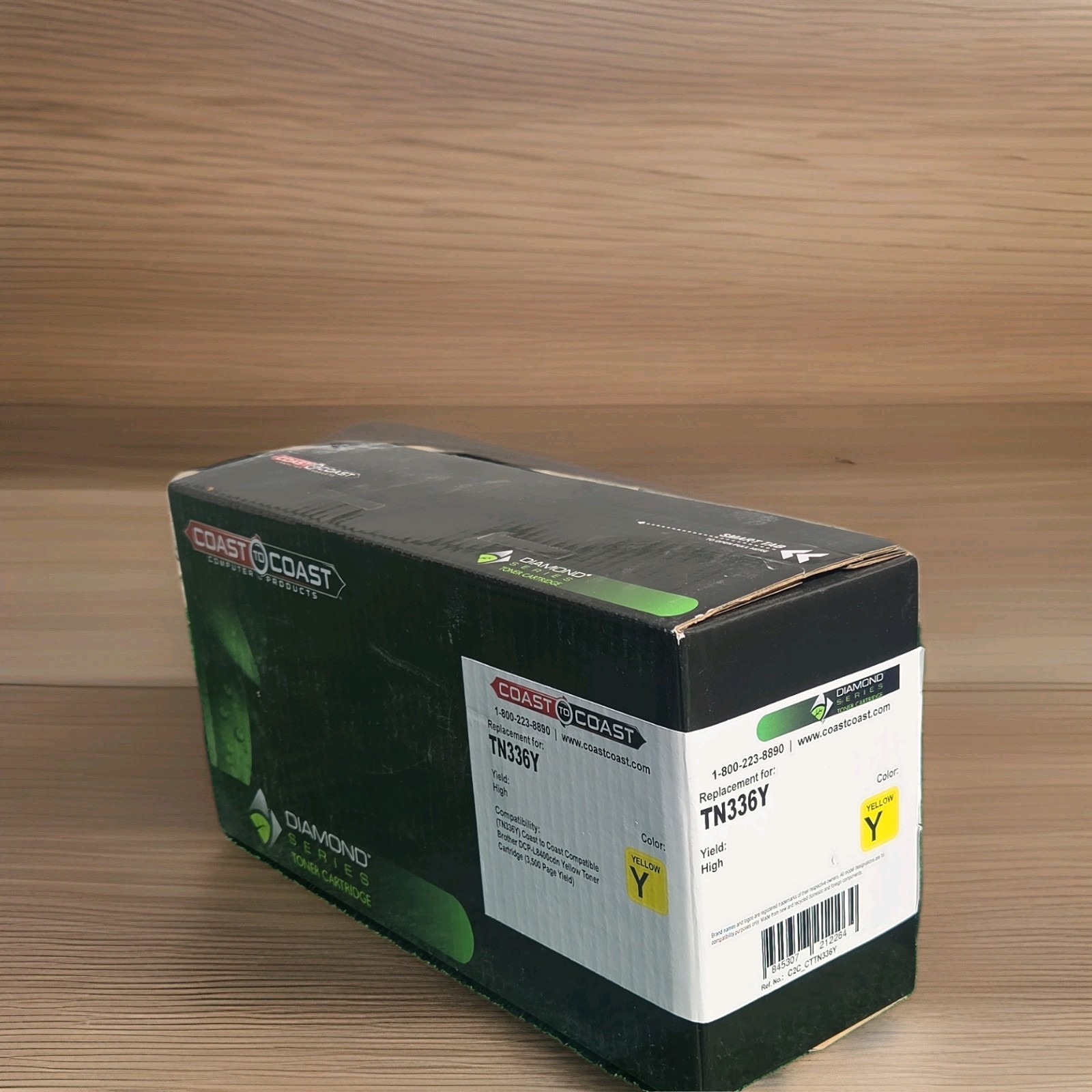 Coast to Coast TN336Y Yellow Compatible Laser Toner for Brother DCP-L8400CDN