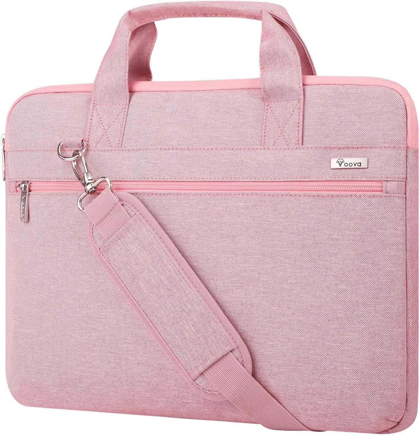 Pink 360° Protective Laptop Sleeve Bag for 13-14 Inch MacBook Air & Pro, Voova