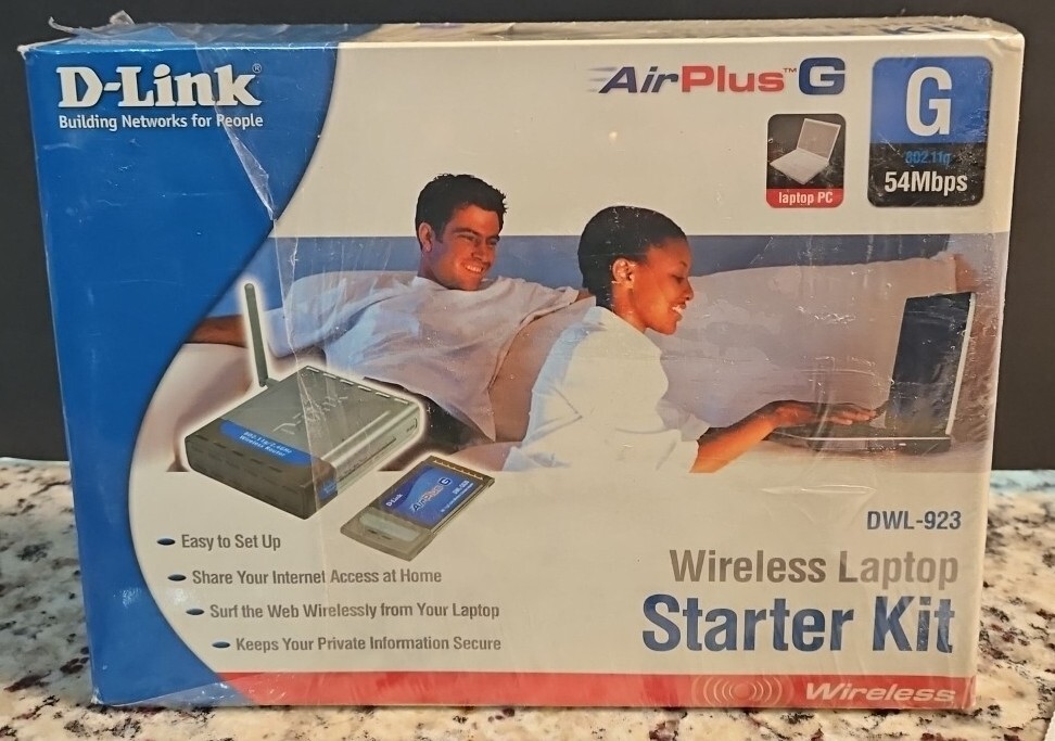 D- Link DWL-923 Wireless G Laptop Starter Kit with Dl-524 Wireless/ Cable DSL...