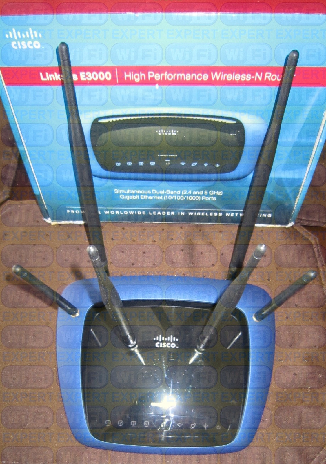 2dBi 6dBi 7dBi Dual Band 6 Antennas Mod Kit Linksys WRT610N V1 and V2 and E3000