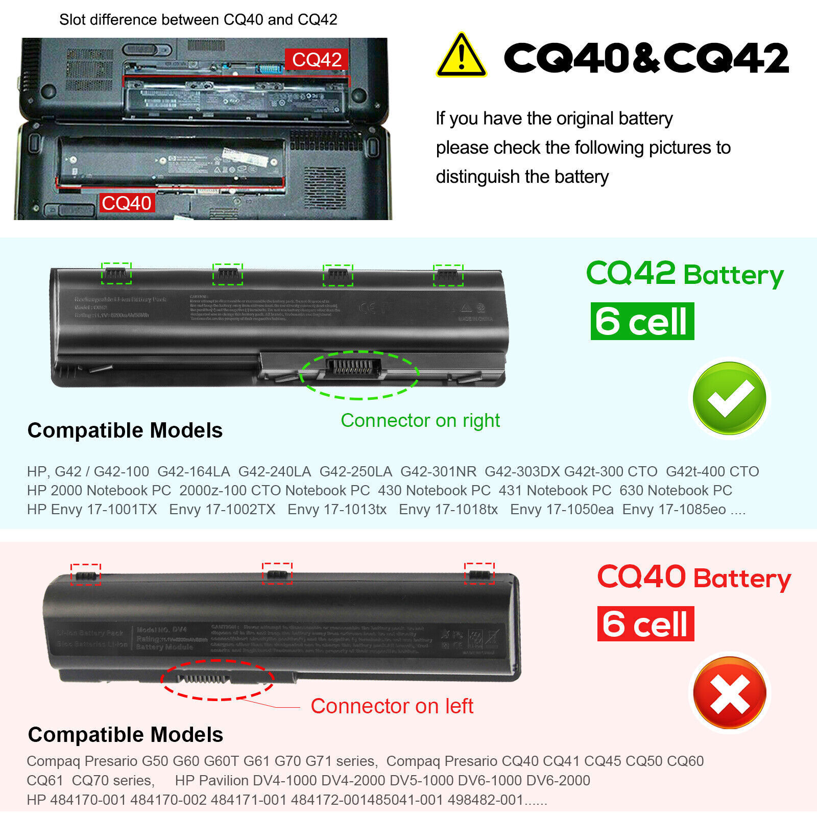 LOT MU06 MU09 Battery for HP Pavilion CQ32,CQ42,CQ43,CQ56 g4,g6,g7 Type DM4 FAST
