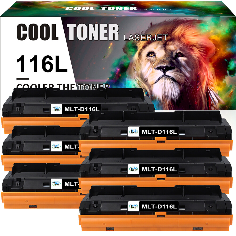 6 Pack MLT-D116L Toner Compatible for Samsung Xpress SL-M2875FW M2875FD M2876FH