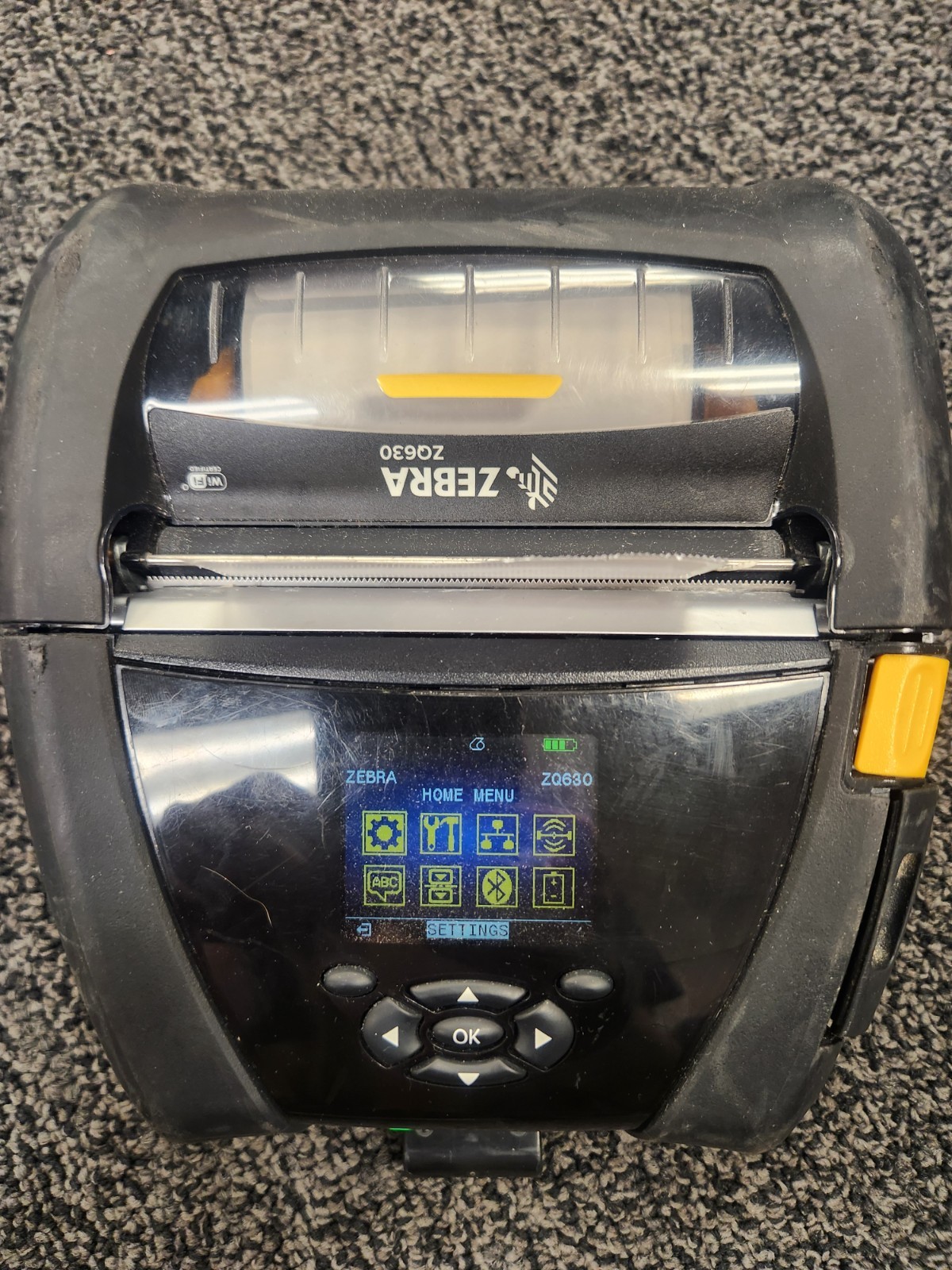 Zebra ZQ630 Mobile Thermal Barcode Label Printer Bluetooth, WiFi, USB w/ Battery