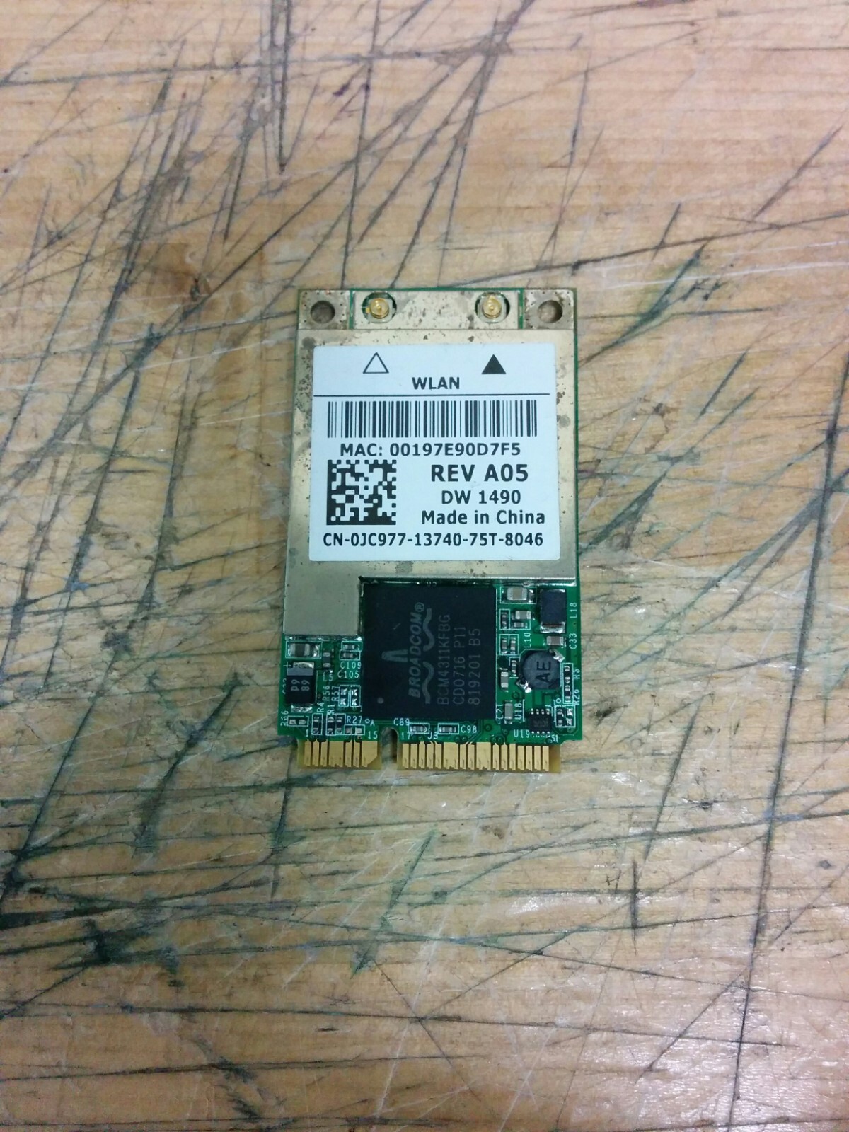 DELL/Broadcom BRCM1019 BCM94311MCAG 0JC977 laptop WiFi card