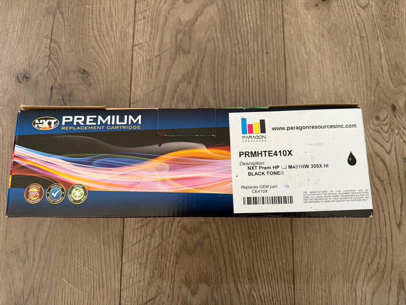 NXT Black Premium Replacement Non-OEM Cartridge  PRMHTE410X, CE410X New HP INK