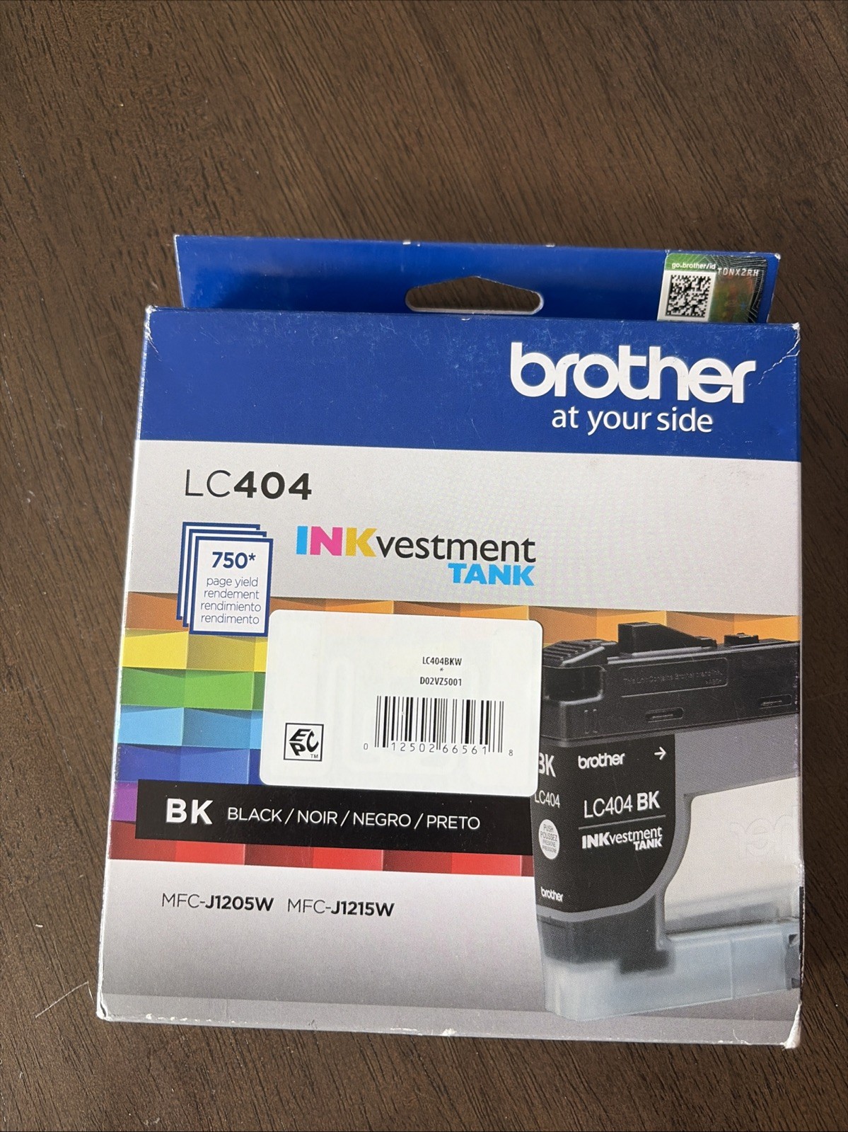 Genuine Brother LC404BK Black INK expiration 2/2027