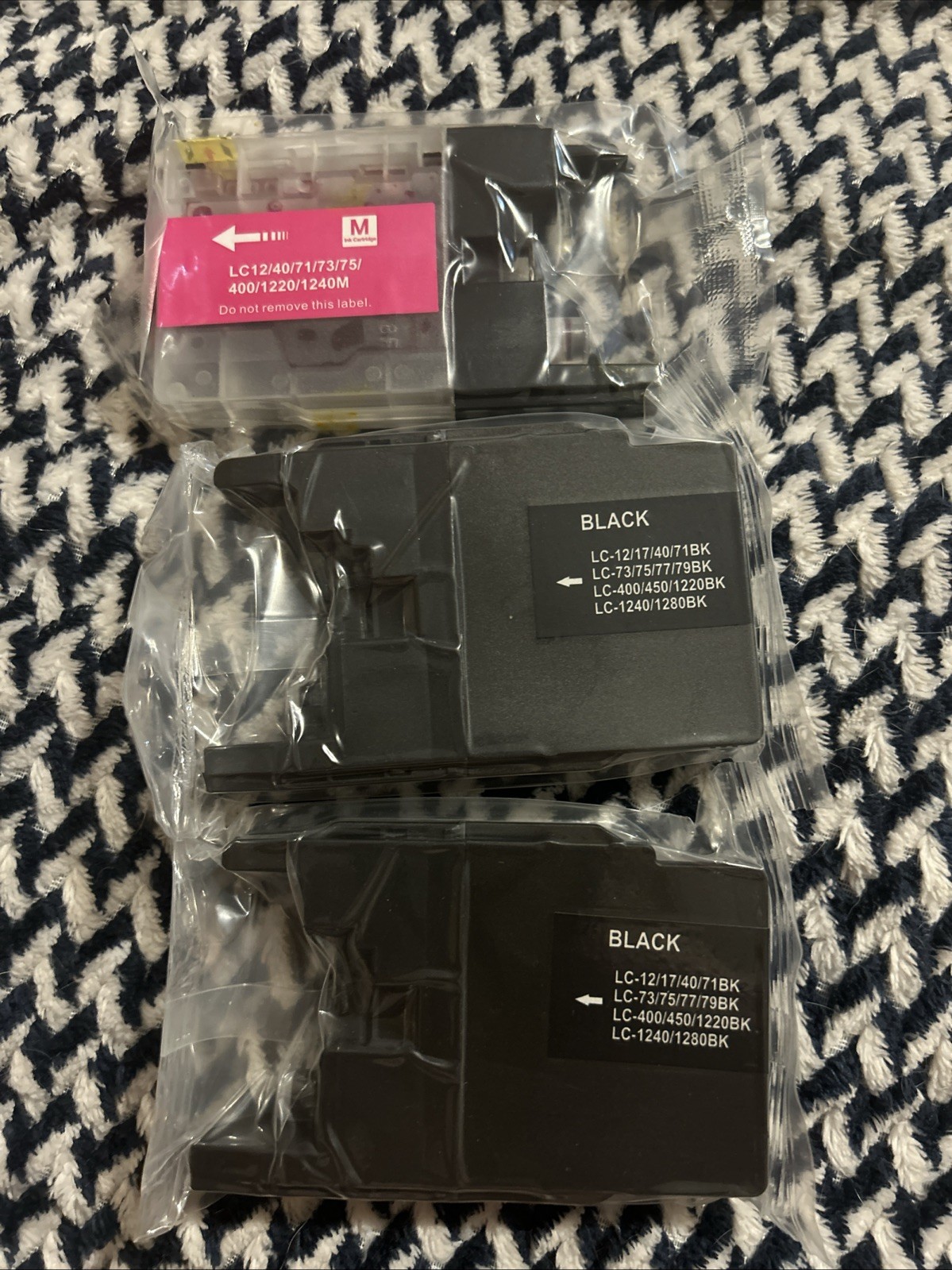 LC 12/17/40/71 Ink Cartridge for Brother MFC 2 Black 1 Magenta