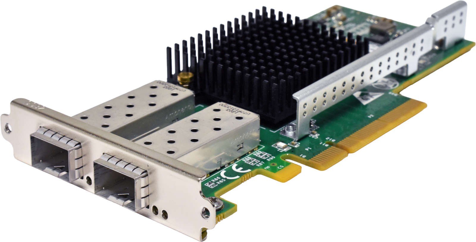 Silicom PE210G2SPI9A-XR-CX1 V:1.8 Dual Port 10GE PCIe x8 Network Adapter LP