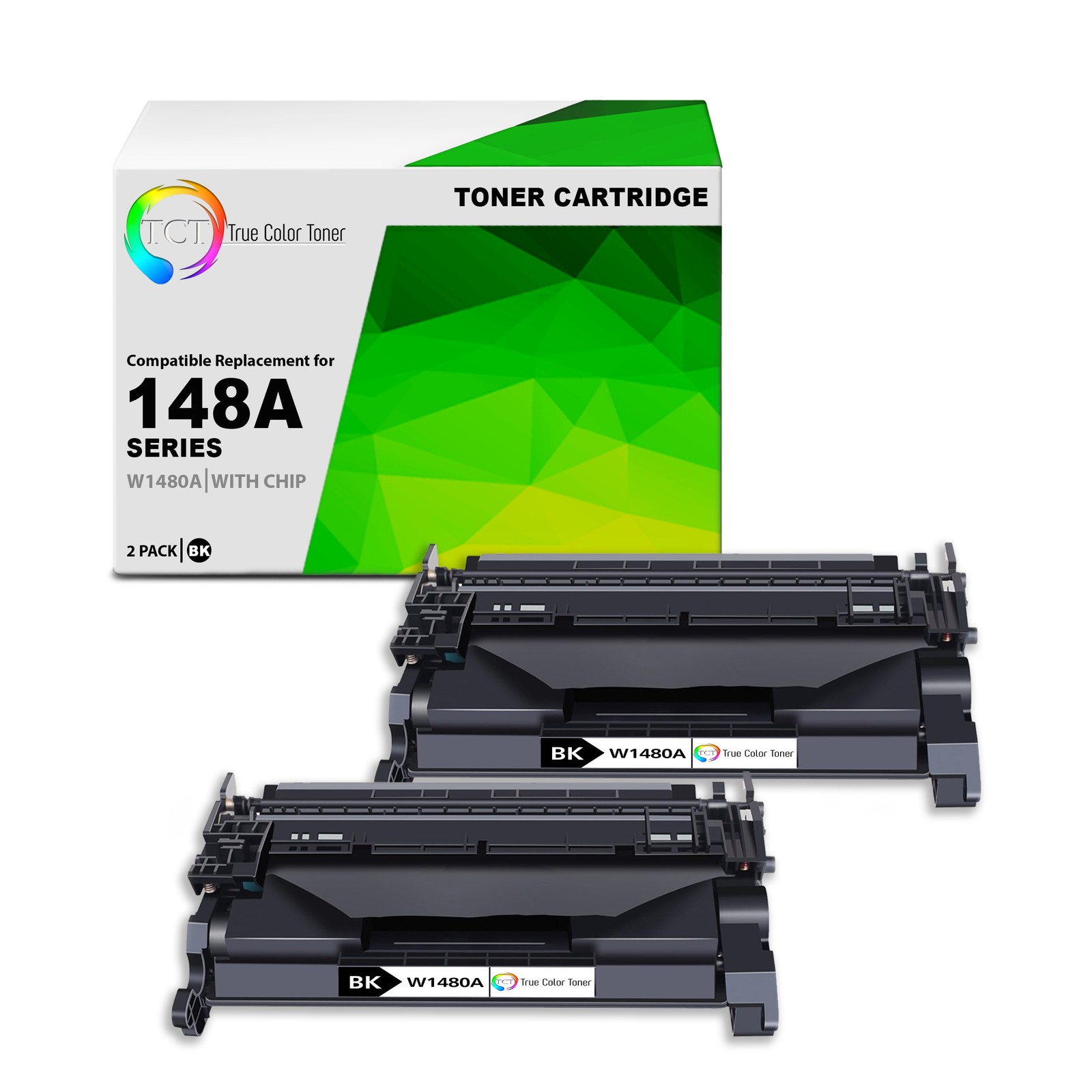 2Pk TCT Premium 148A W1480A Black for Compatible HP 4001 4101 Toner Cartridge