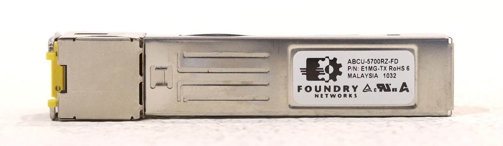 Foundry Networks E1MG-TX Gigabit SFP Copper Transceiver P/N: ABCU-5700RZ-FD