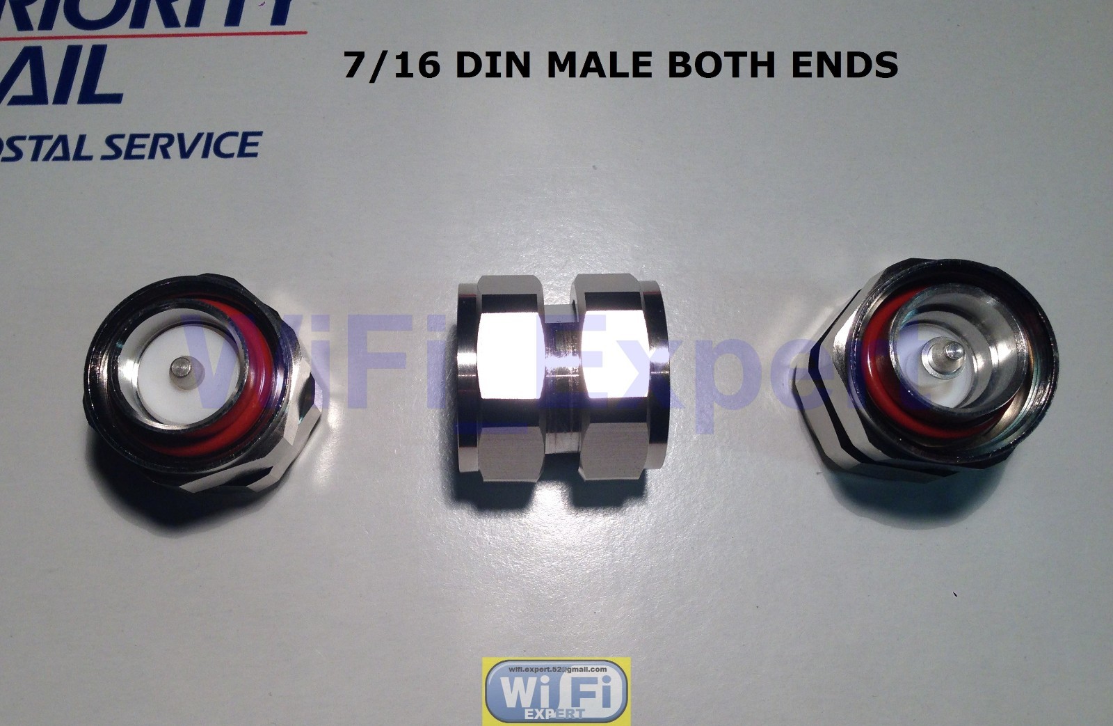 1 x L29 7/16 DIN Male jack to 7/16 DIN Male RF coaxial adapter connector USA