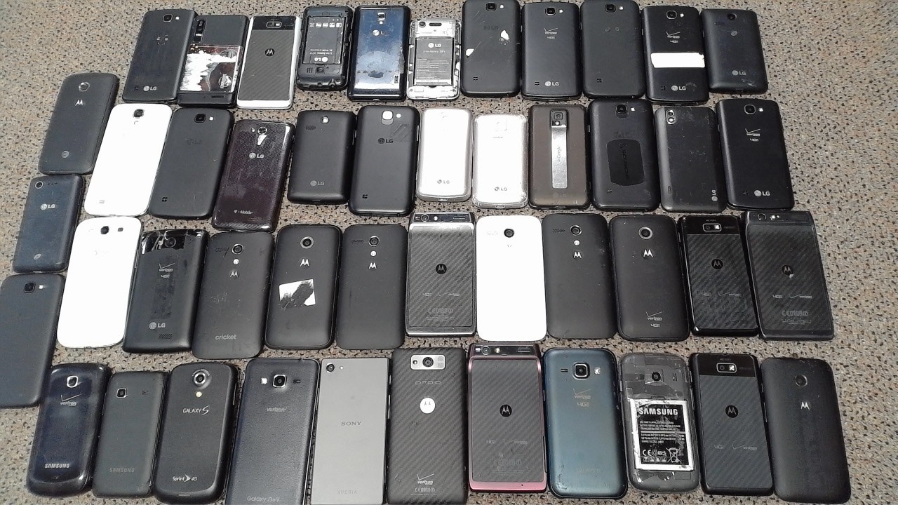 Lot of 47 Untested Older Mixed Brand Smartphones Cell Phones