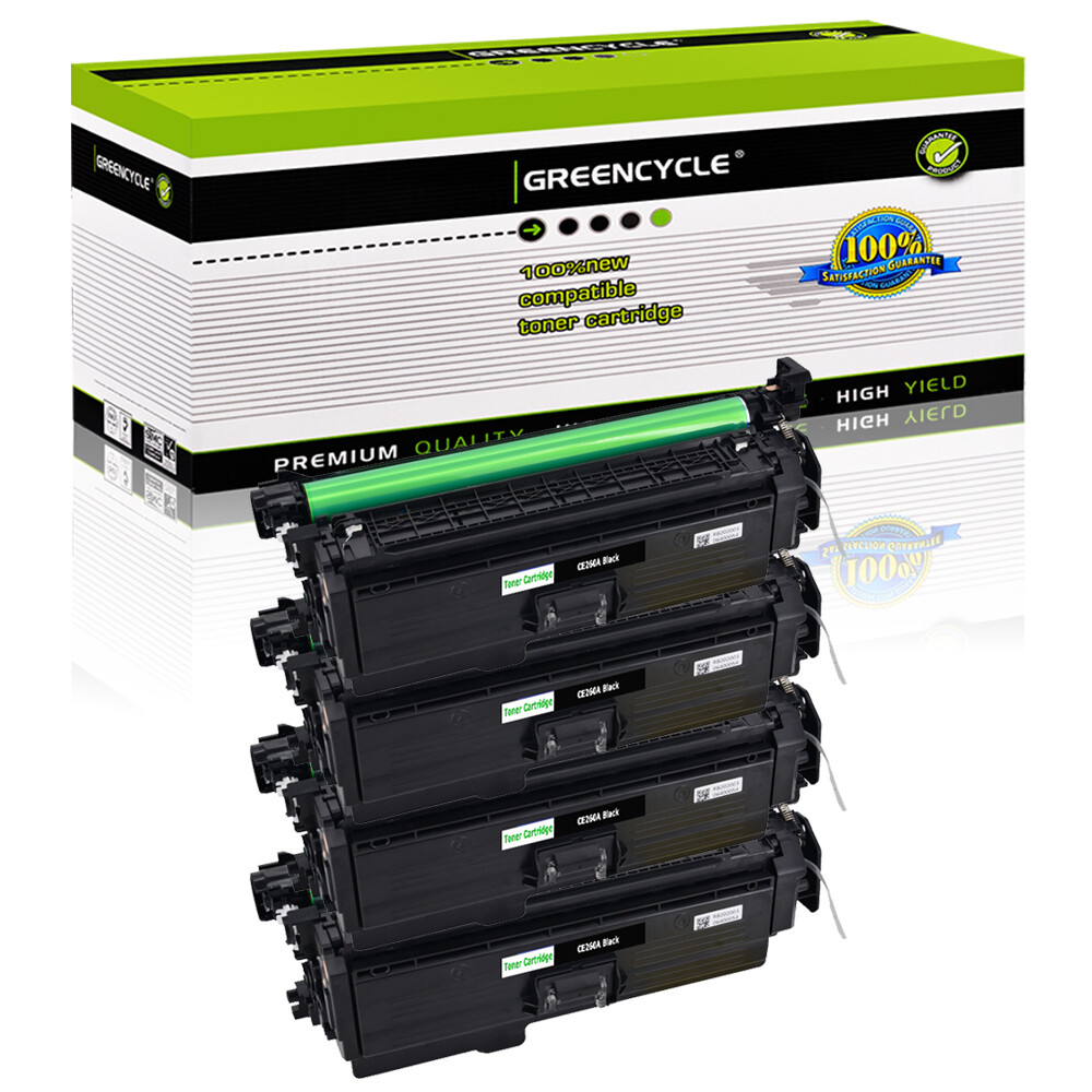 4PK CE260A Black Toner Cartridge Compatible with HP 647A Laserjet CP4025 CP4525n