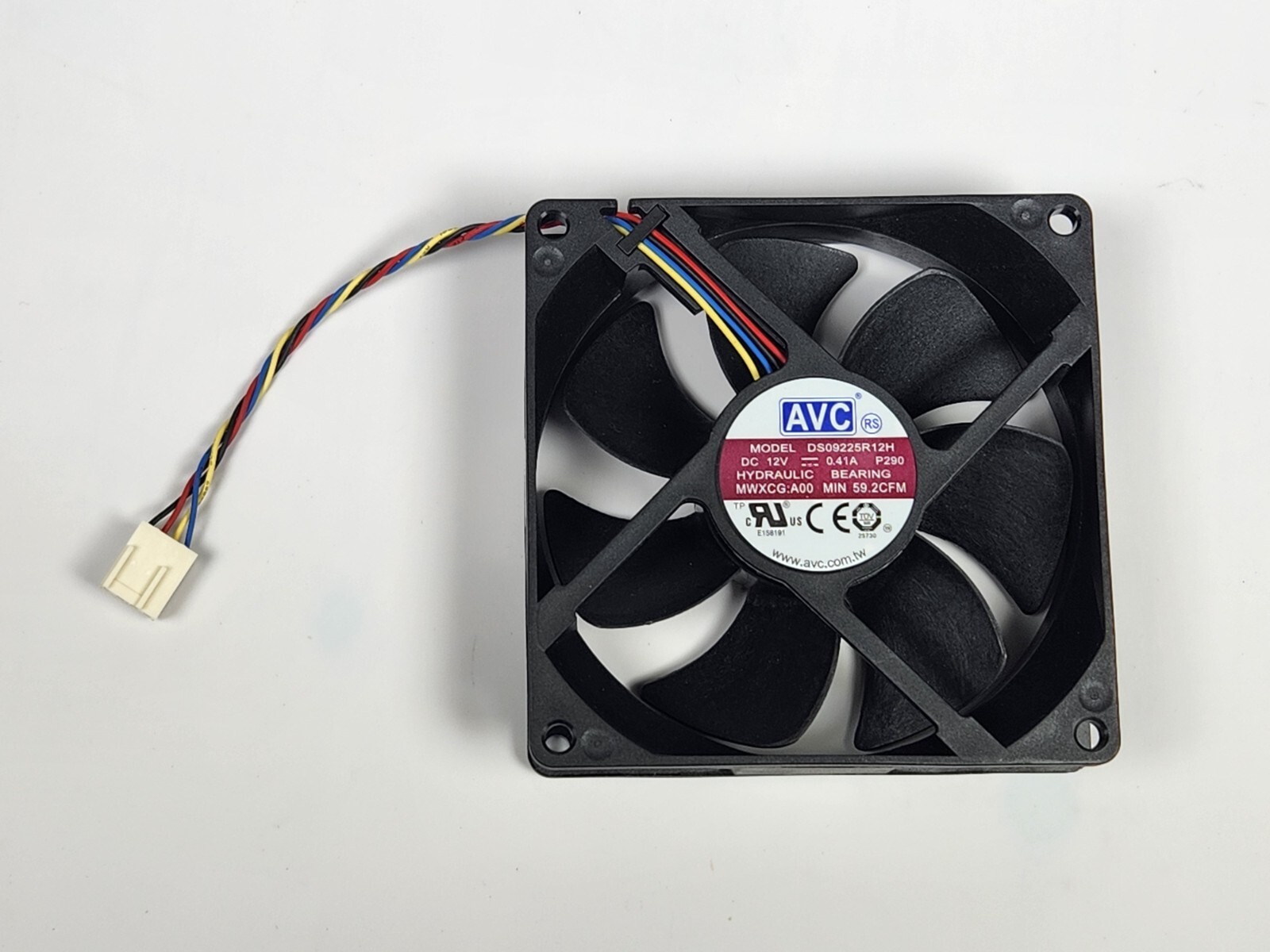 AVC DS09225R12H Desktop Cooling Fan 92mm x 25mm 12VDC 0.41A PWM 4-PIN DELL MWXCG