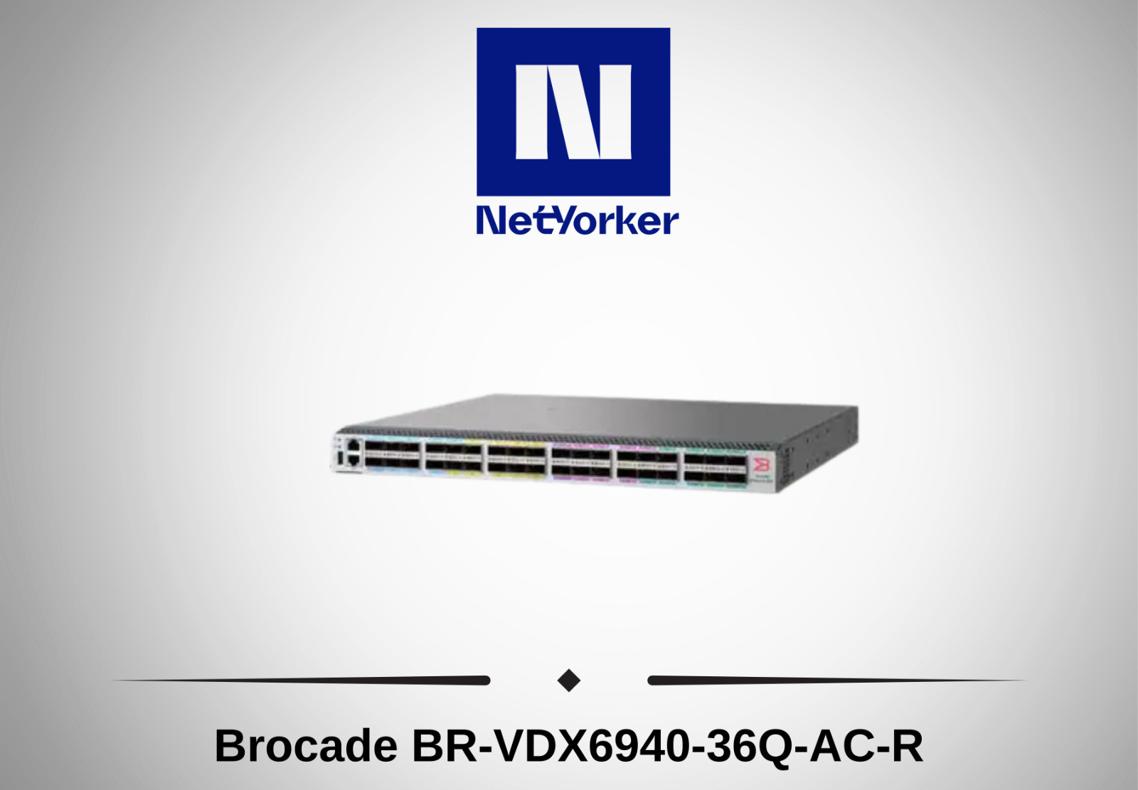 Brocade BR-VDX6940-36Q-AC-R 36 Port 40G QSFP+ Data Center Switch
