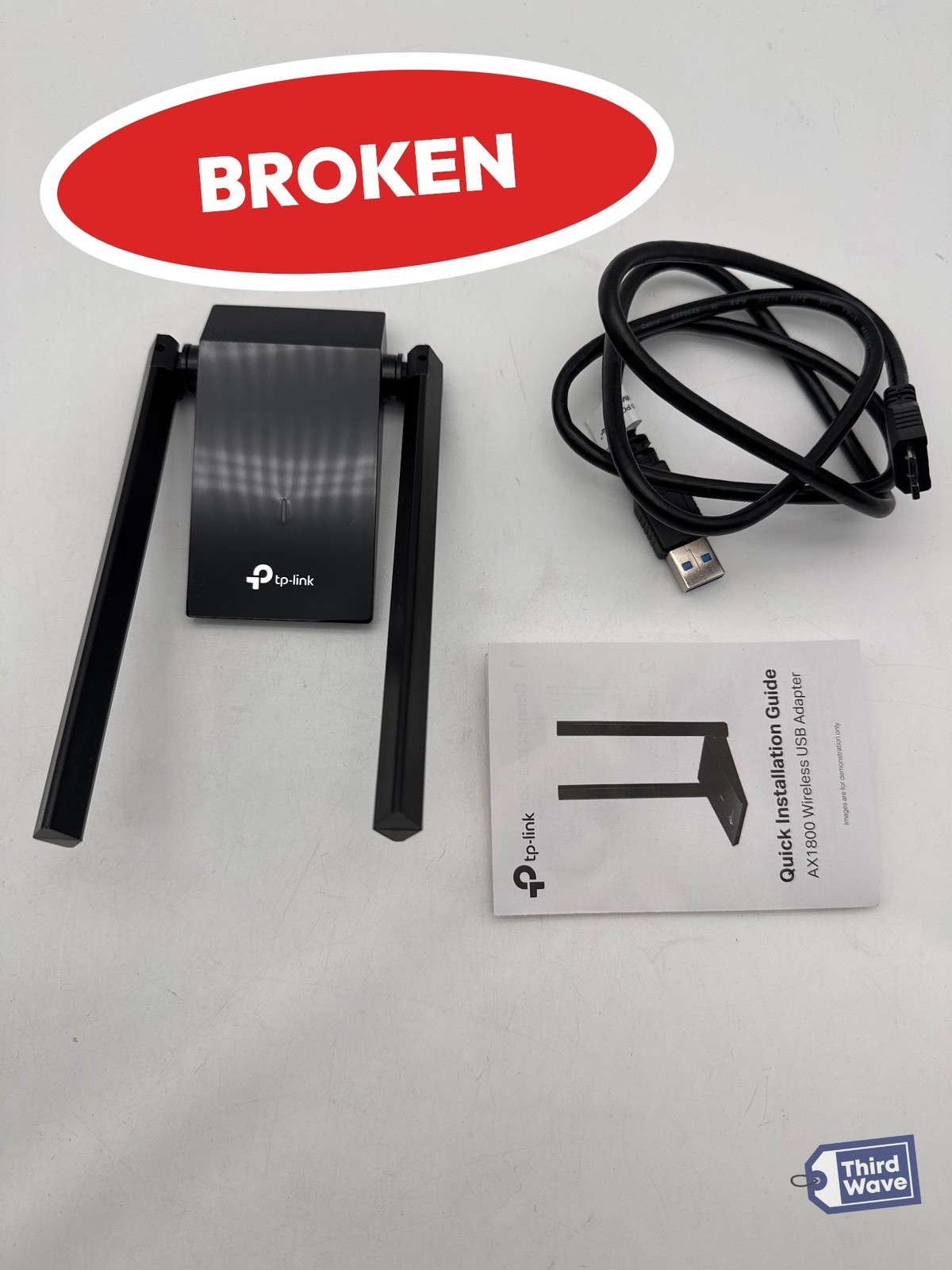 (BROKEN) TP-Link Archer TX20U Plus WiFi 6 USB Adapter AX1800 Dual High-Gain