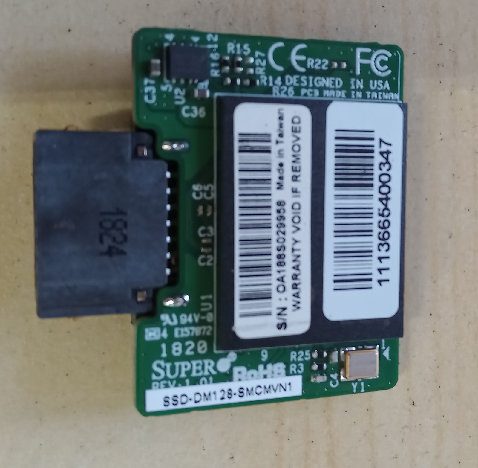 Supermicro SuperDOM SSD-DM128-SMCMVN1 128GB SATA III Solid State Disk