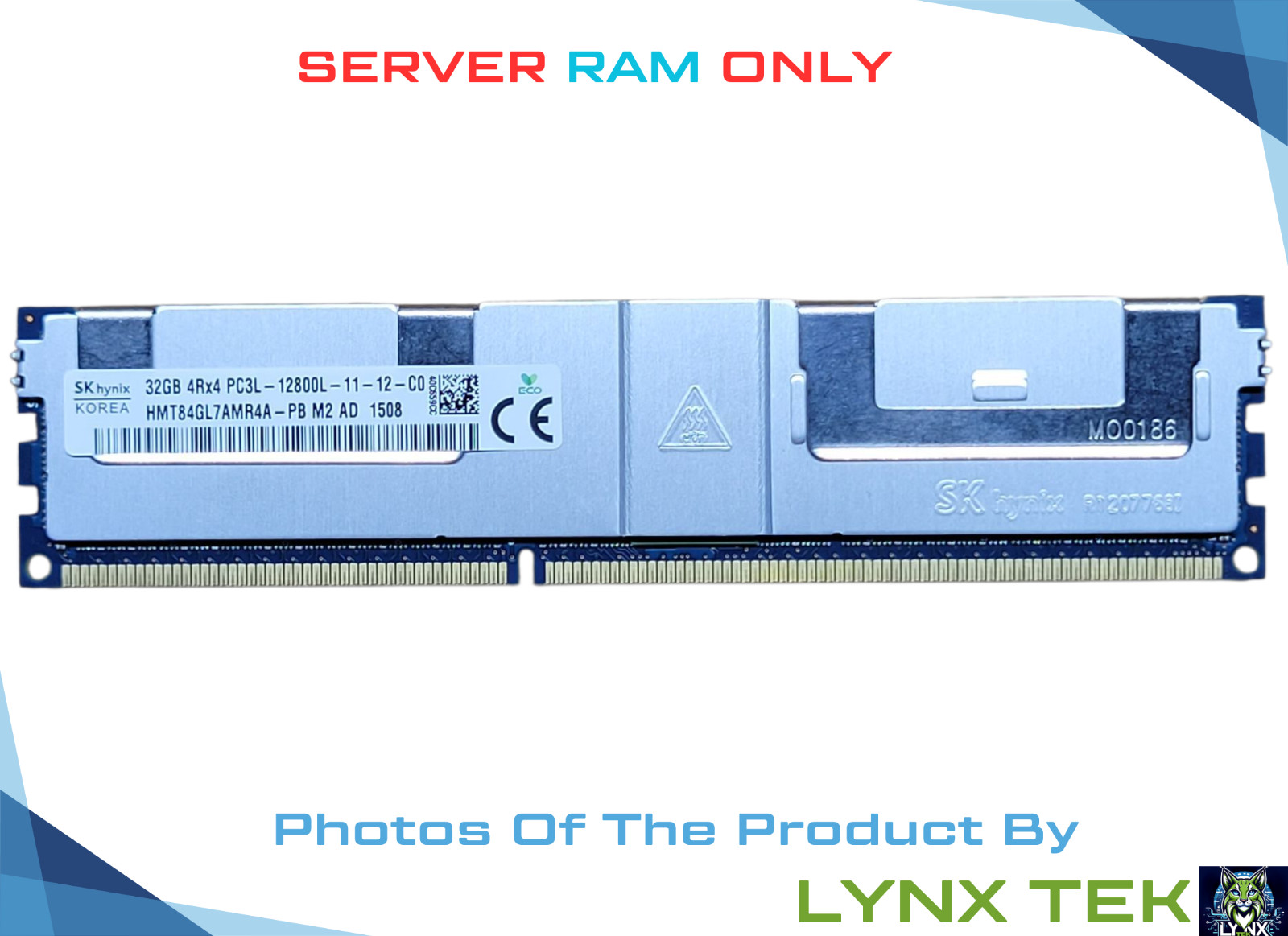 SK Hynix 32GB 4Rx4 PC3L-12800L ECC DDR3-1600 LRDIMM Memory HMT84GL7AMR4A-PB