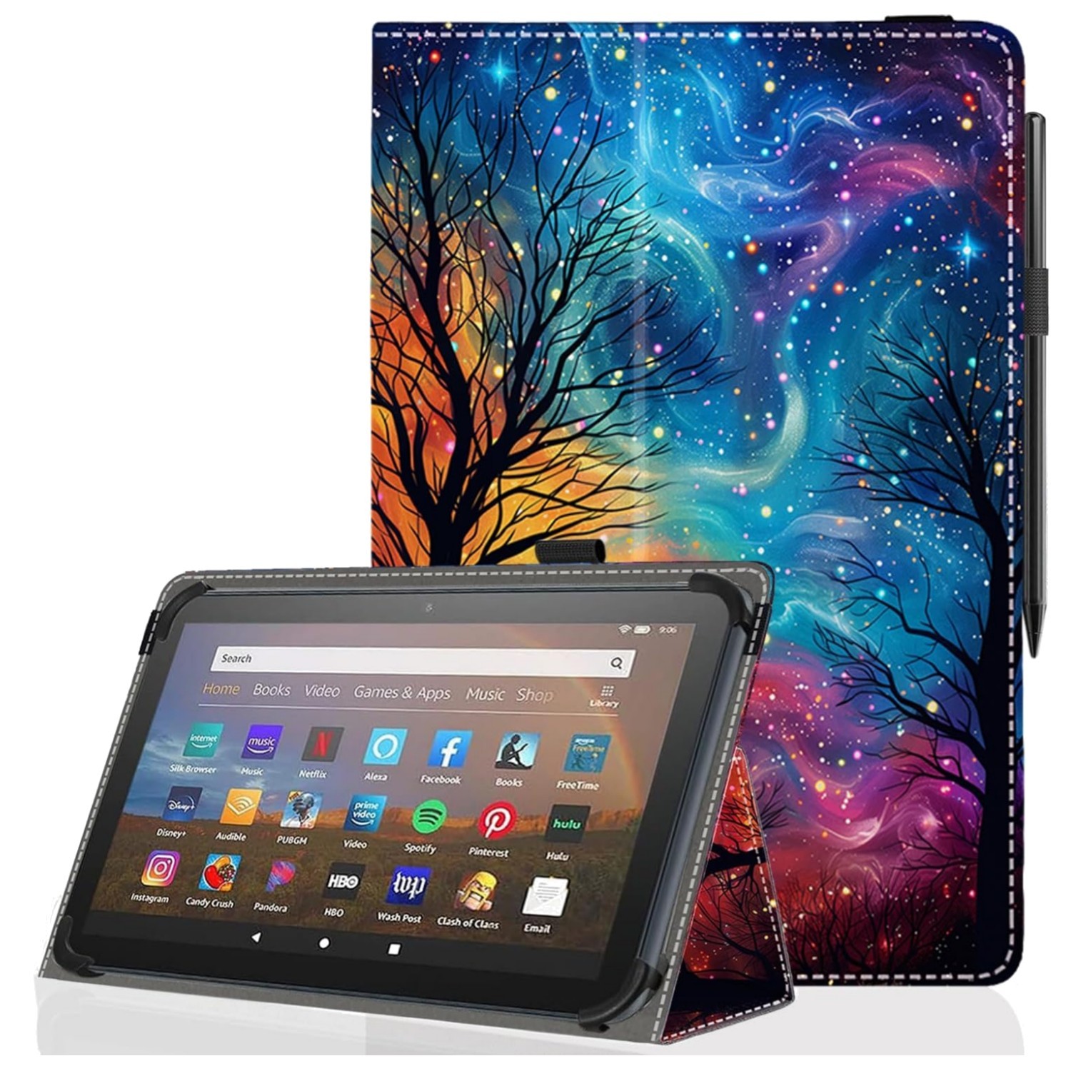 Sleek 10.9-12 Inch Tablet Cover with Adjustable Stand - Heavy Duty Protection