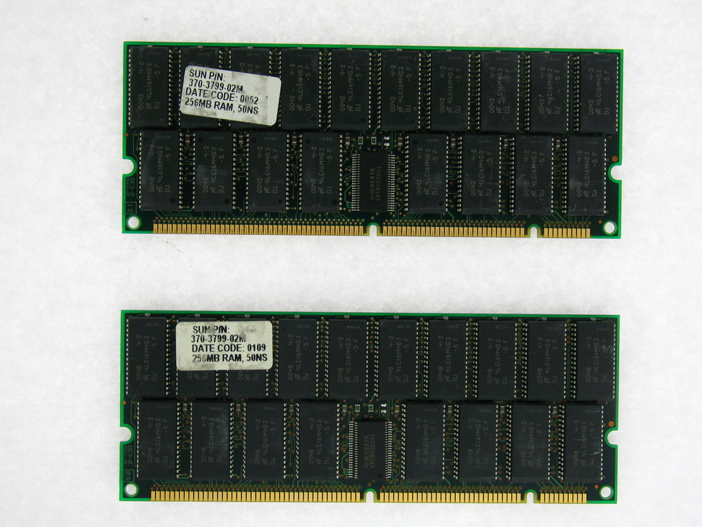 X7039A 2:370-3799 512MB (2x256MB) Memory Kit For Sun Workstation Ultra 10 TESTED