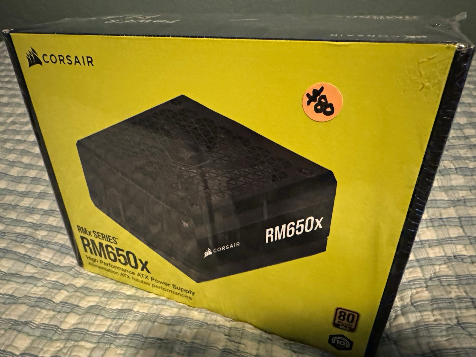 Corsair RM650x RMx 650W 80 PLUS Gold ATX PSU Black Zero RPM SATA