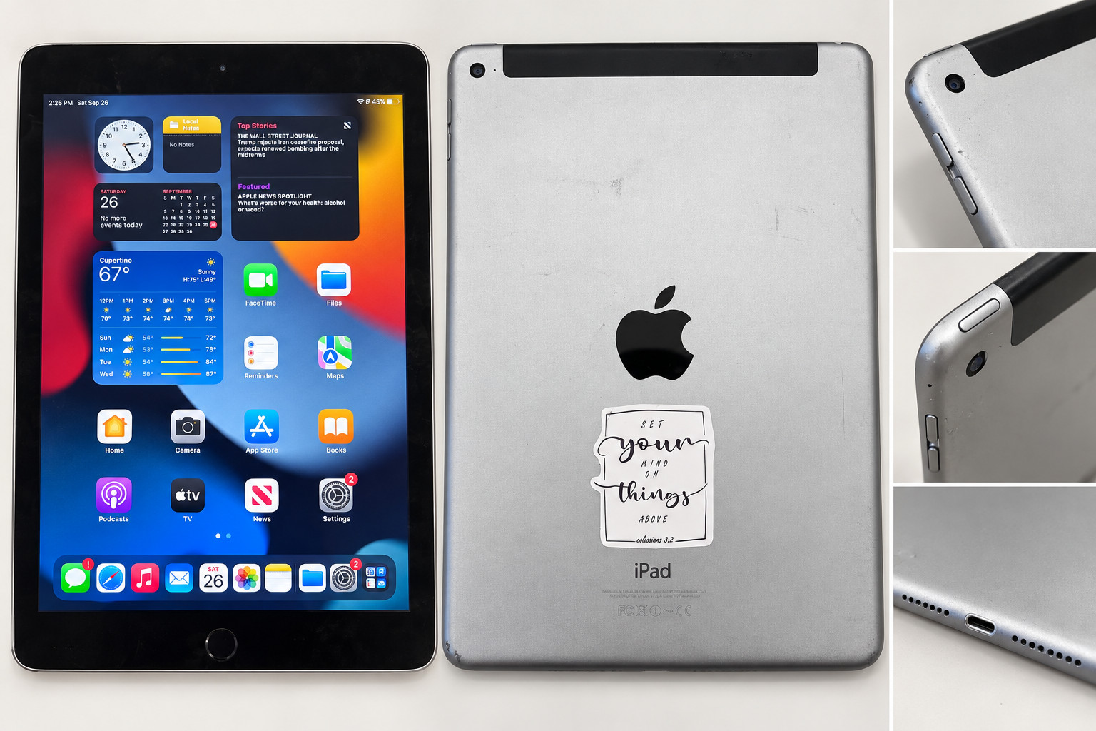Apple iPad Air 2 A1566 64 GB, Wi-Fi, 9.7 in - Silver
