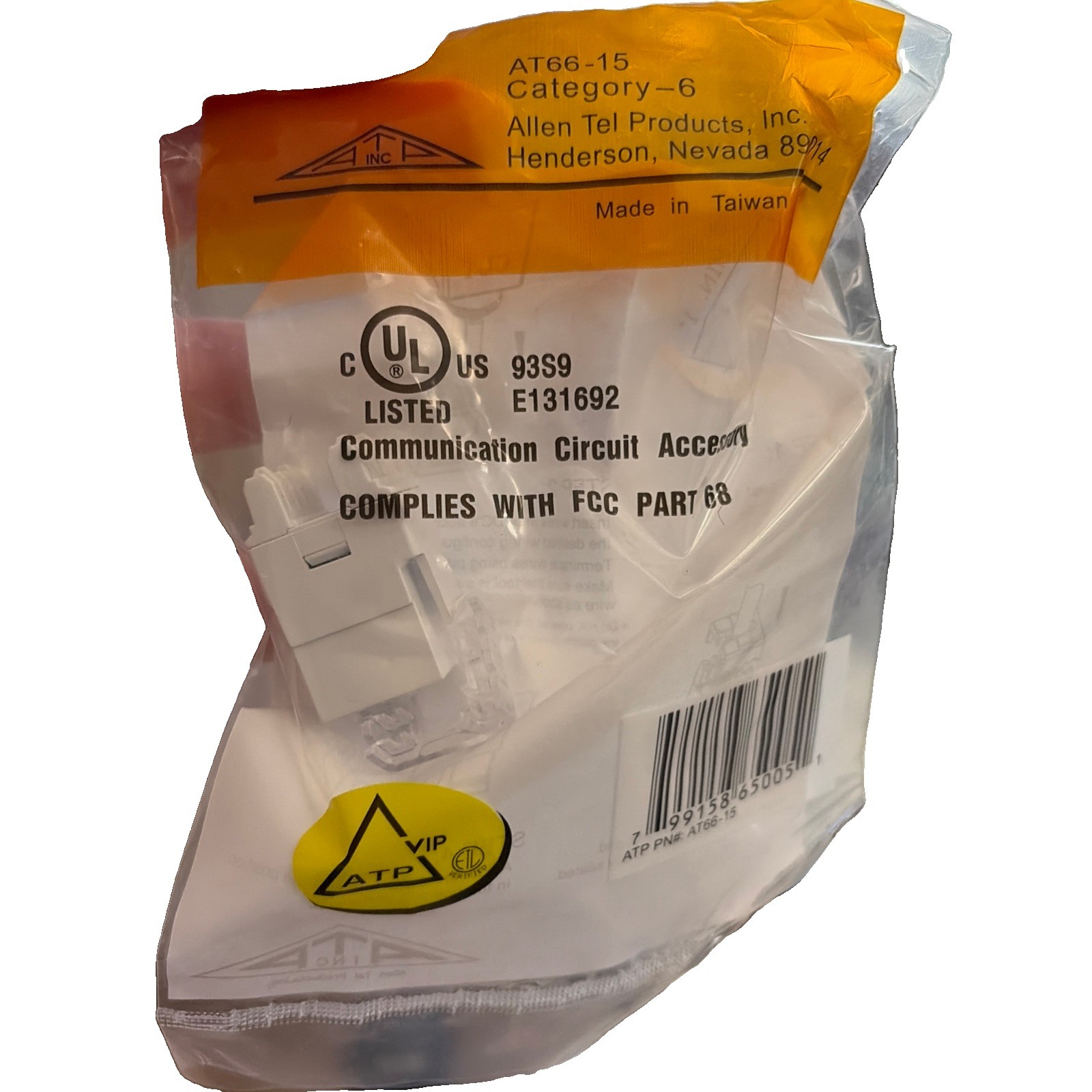 Allen tel at66-15 category 6 Jack modules Box Of 21