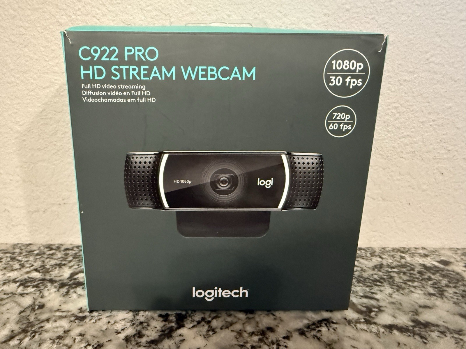 Logitech C922 Pro Stream Webcam 1080p 30fps Autofocus V-U0028 USB - NEW/OPEN BOX