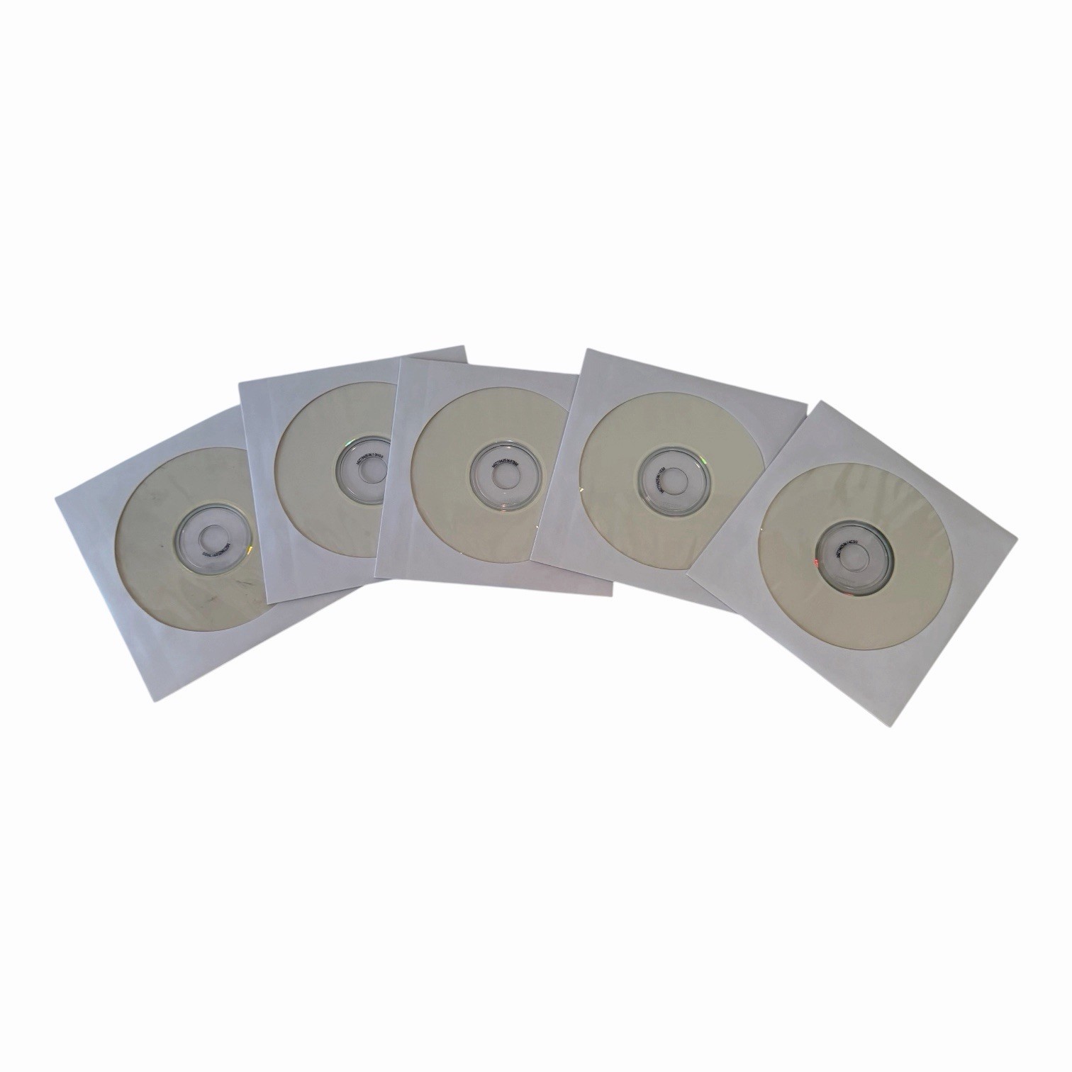 Lot of 5 Blank CDs With Sleeves - NEW Maxwell