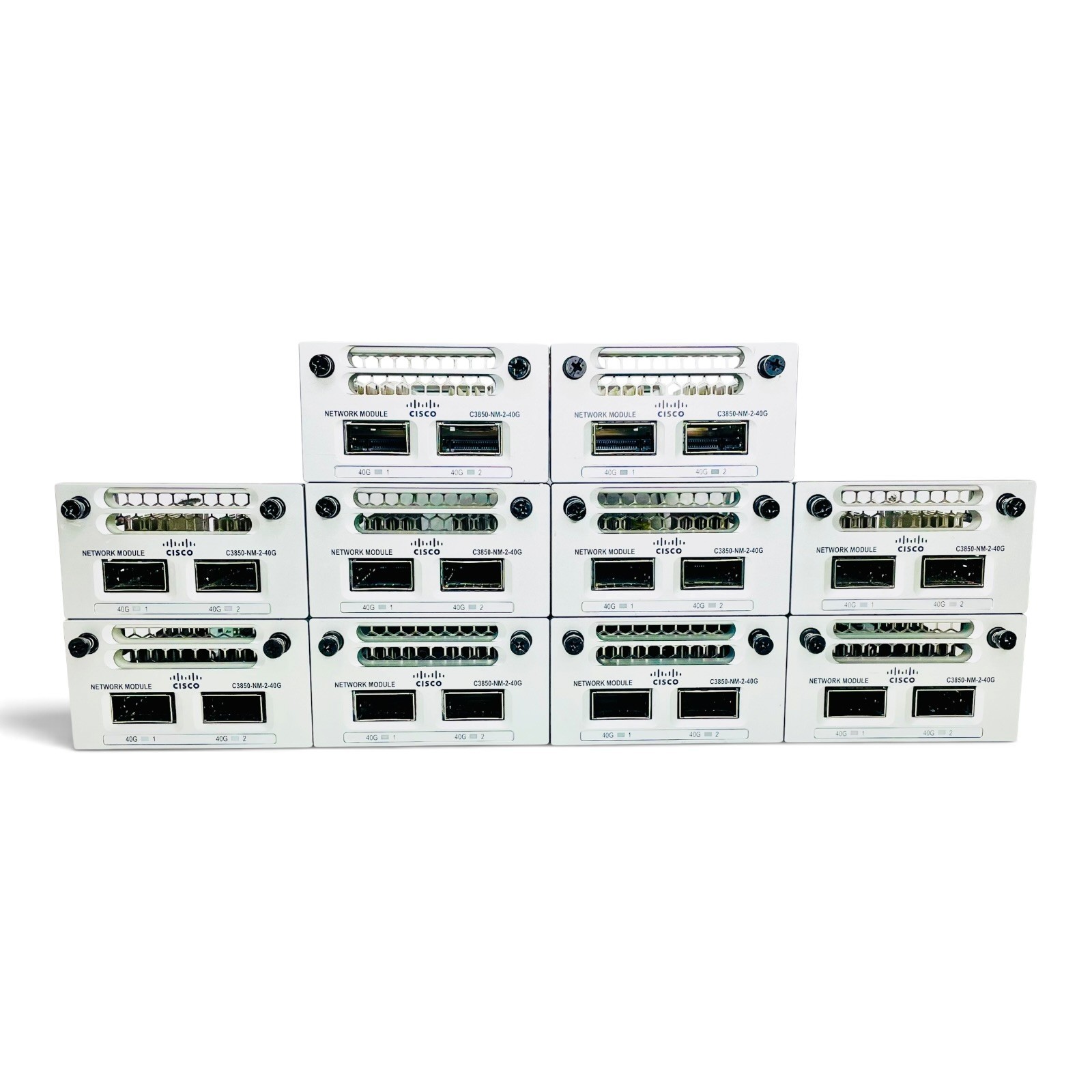 (Lot of 10) Cisco C3850-NM-2-40G Catalyst 3850 2-Port 40GE QSFP+ NM Card