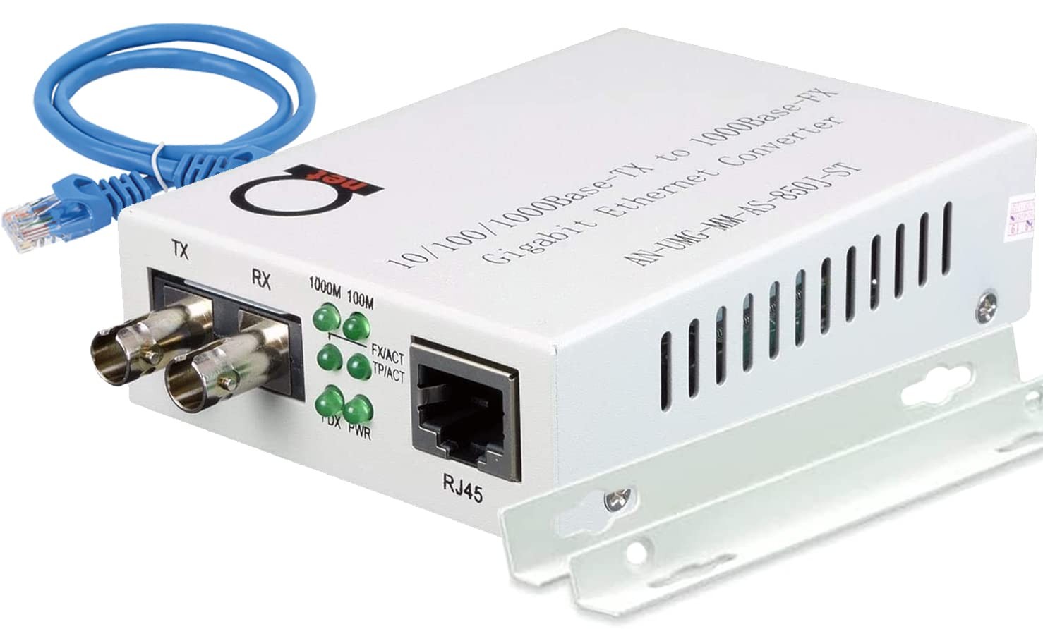Multimode ST Gigabit Fiber Media Converter - Built-in ST Fiber Module 550 m (...