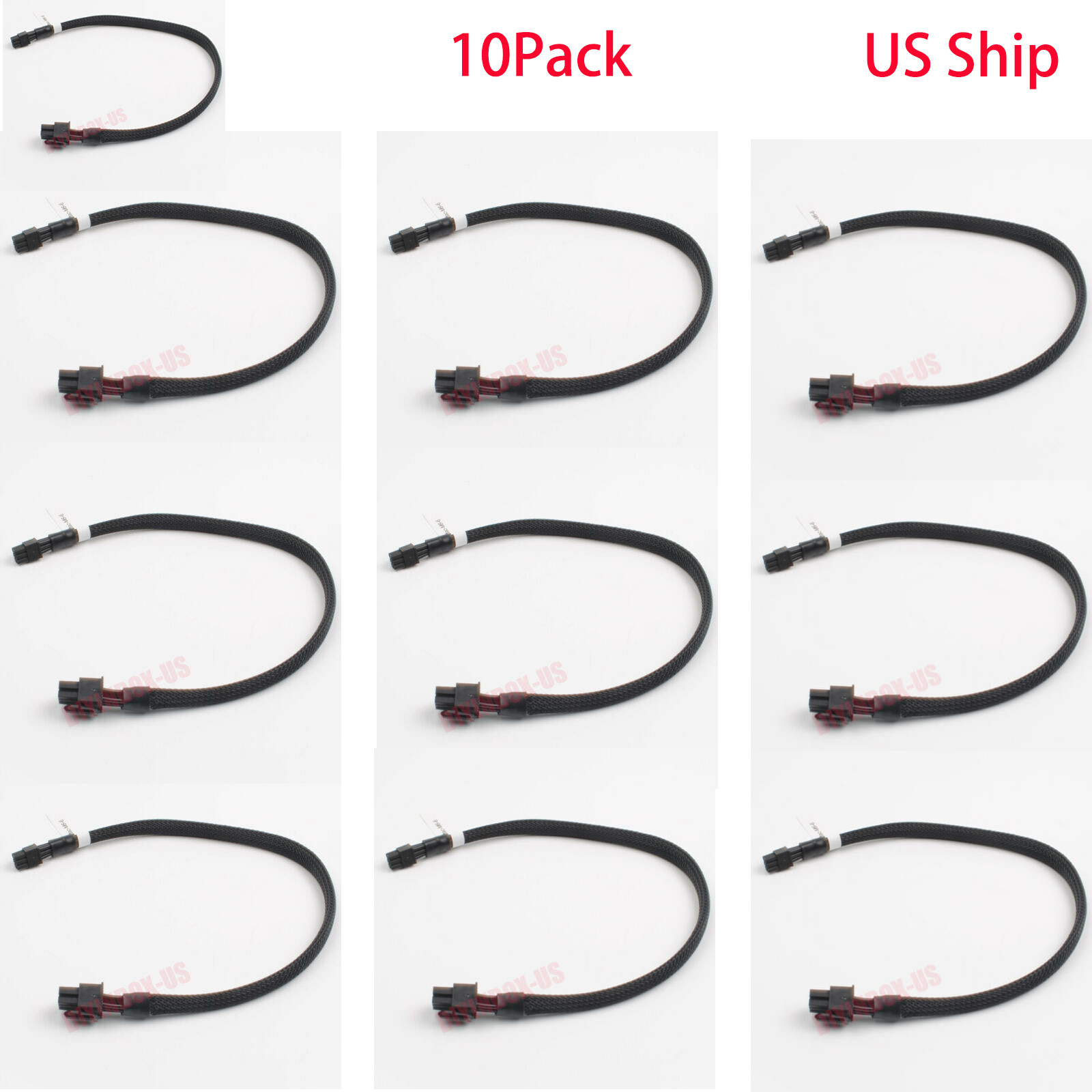10 Pack Apple Mac Pro G5 Mini 6-Pin to 6PIN PCI-e Graphics Video Card GPU Cable