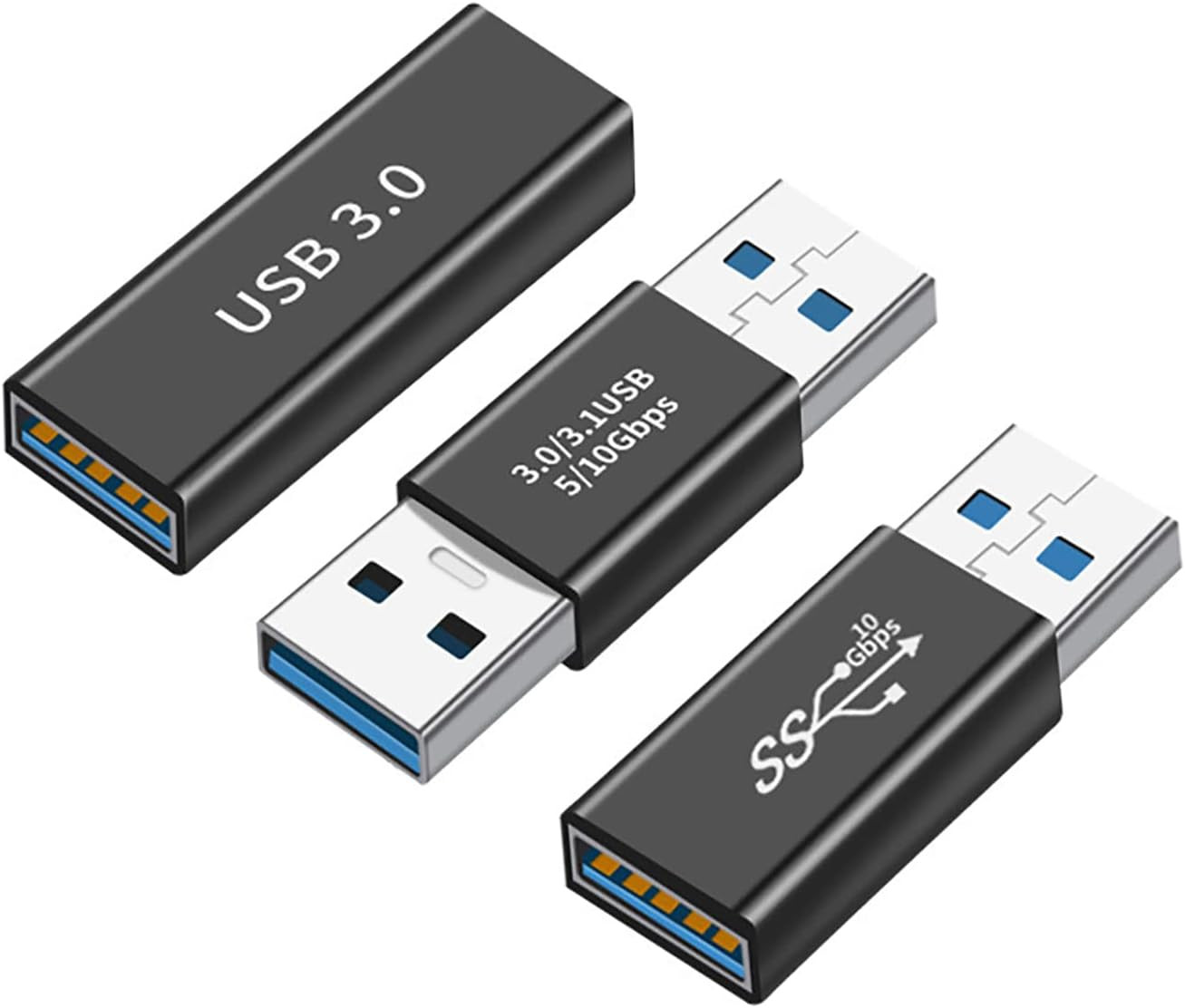 Hiebee 3Kinds of USB 3.0 Apters Kit, USB 3.0 Female to Female and Male to Male
