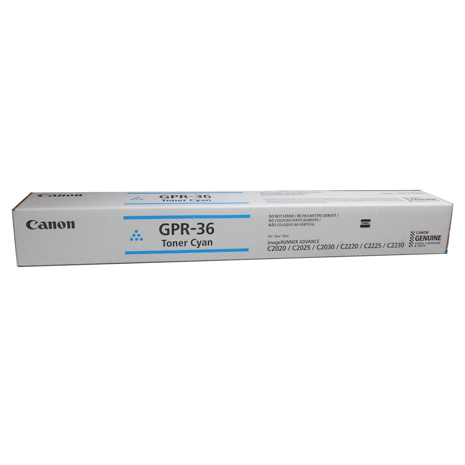 Canon GPR-36C 3783B003AA Cyan Toner Cartridge Genuine OEM Original