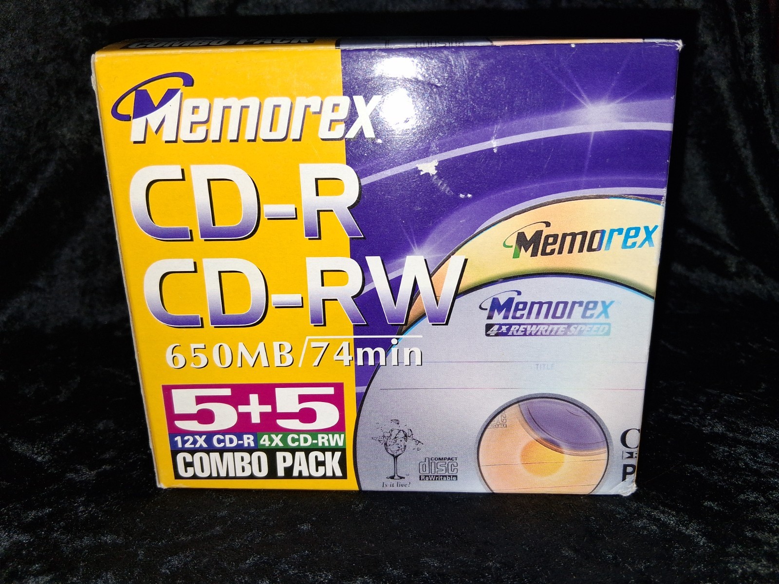 MEMOREX 5+5 Combo Pack CD-R + CD-RW 650 MB 74 MIN New Old Stock Compact Disk NEW