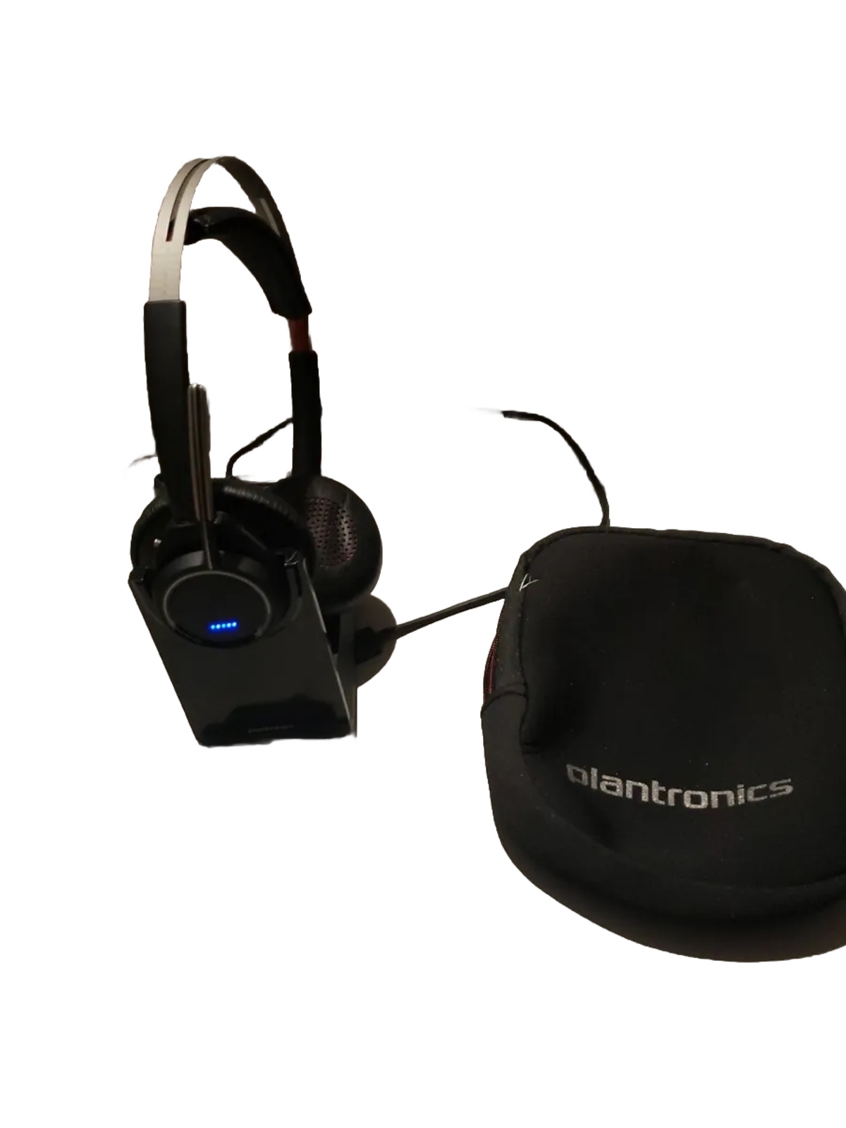Plantronics VoyagerFocus UC B825-M Bluetooth Wireless Headset 203079-01 & Case