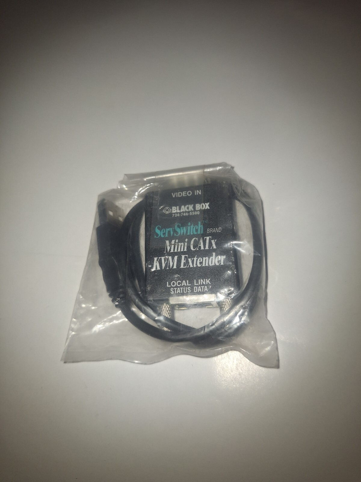 NEW GENUINE BLACK BOX SERVSWITCH BRAND ACU7025A-L MINI CATx KVM EXTENDER MODULE