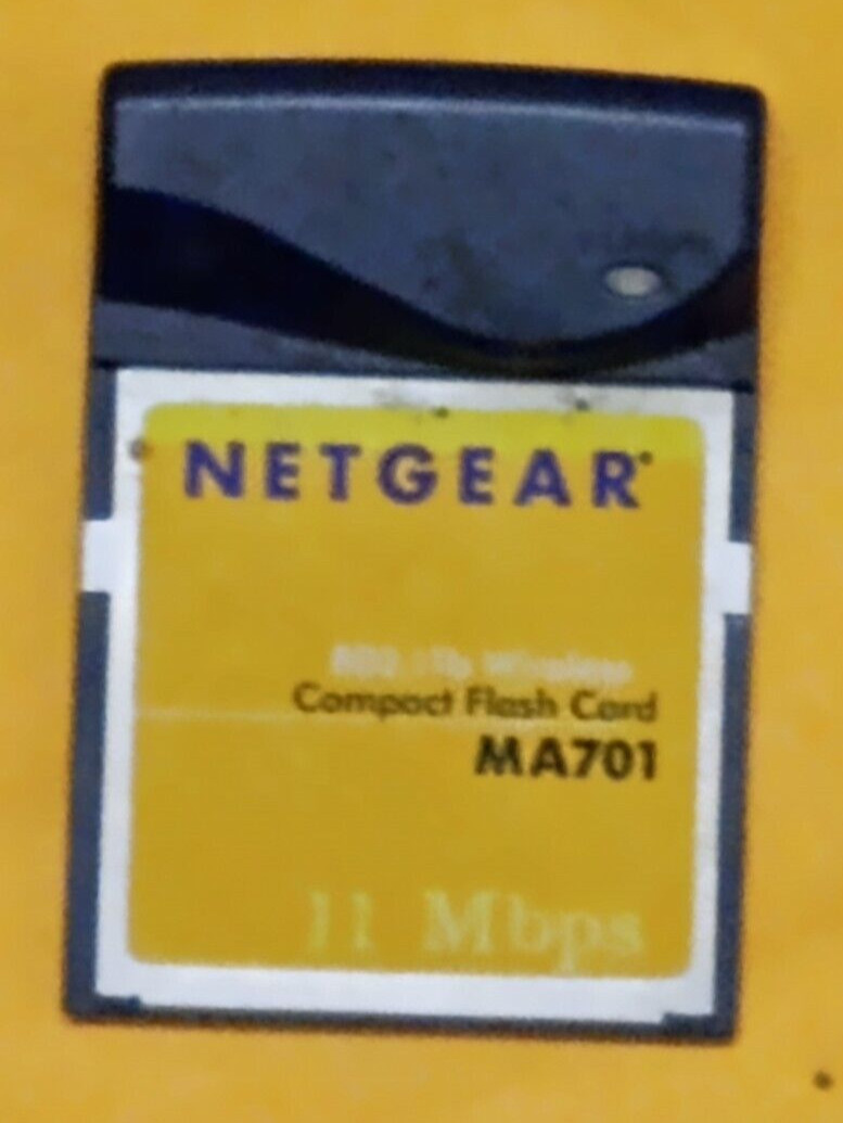 Netgear 802.11b Wireless Compact Flash CF Card 11Mbps MA701 Used