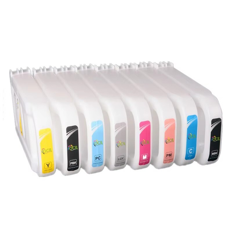 8*700ML/PC PFI-57 Empty Ink Cartridge with Chip for Canon Pro 520 540 540S 560S