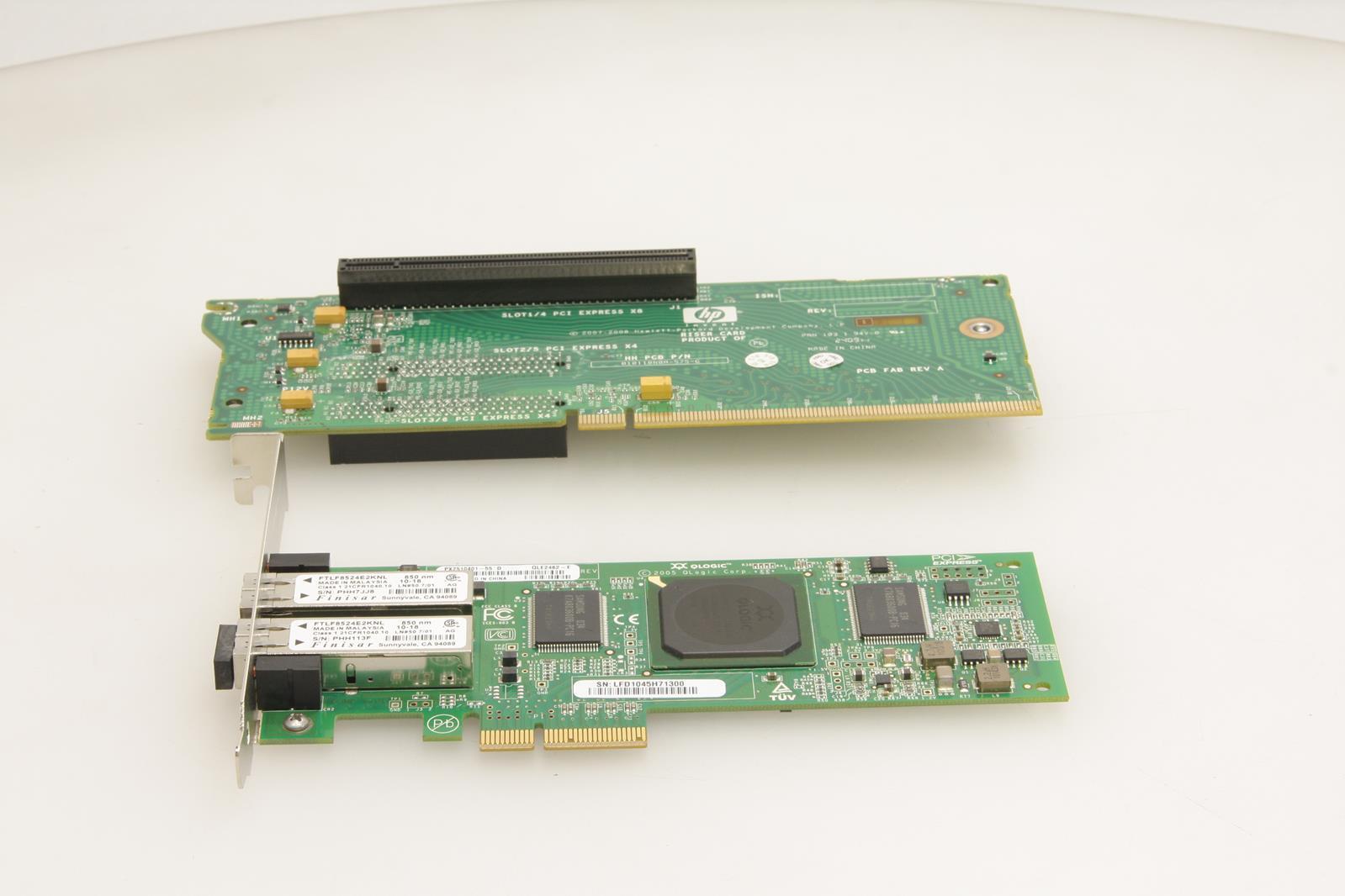 QLOGIC PX2510401-55 QLE2462-E 4GB Dual Port Fiber Network CARD.TESTED.SKU200235